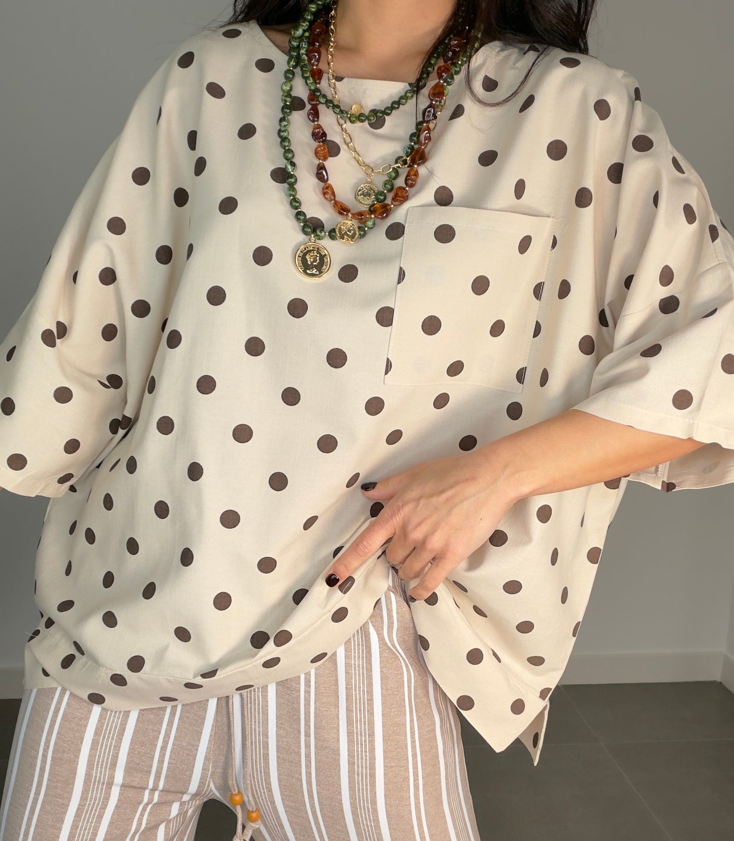 Camisa LUNARES OVERSIZE