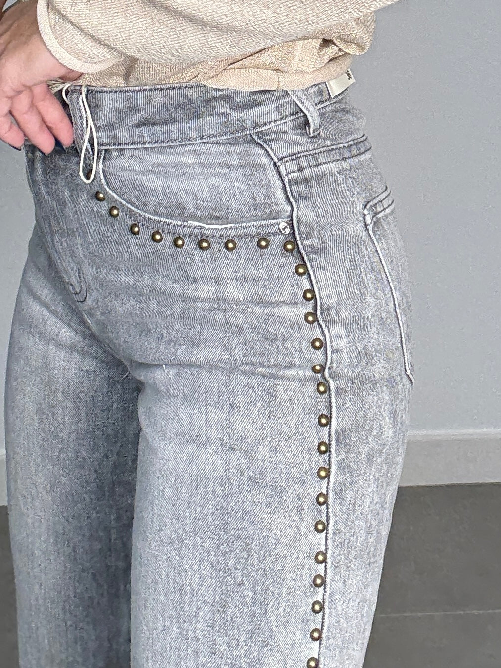 Denim TACHAS PLATA