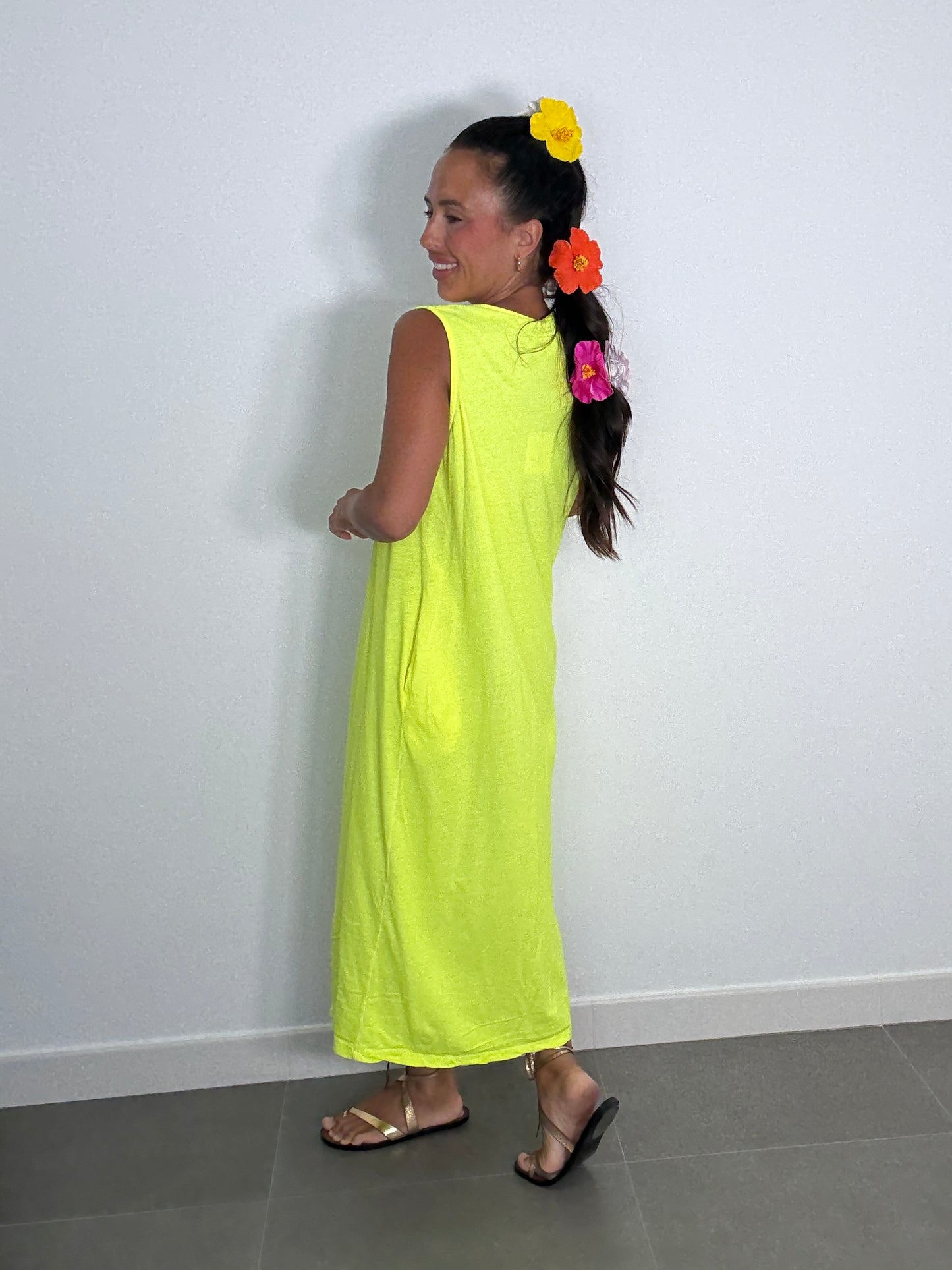 Vestido ALGODÓN FLÚOR