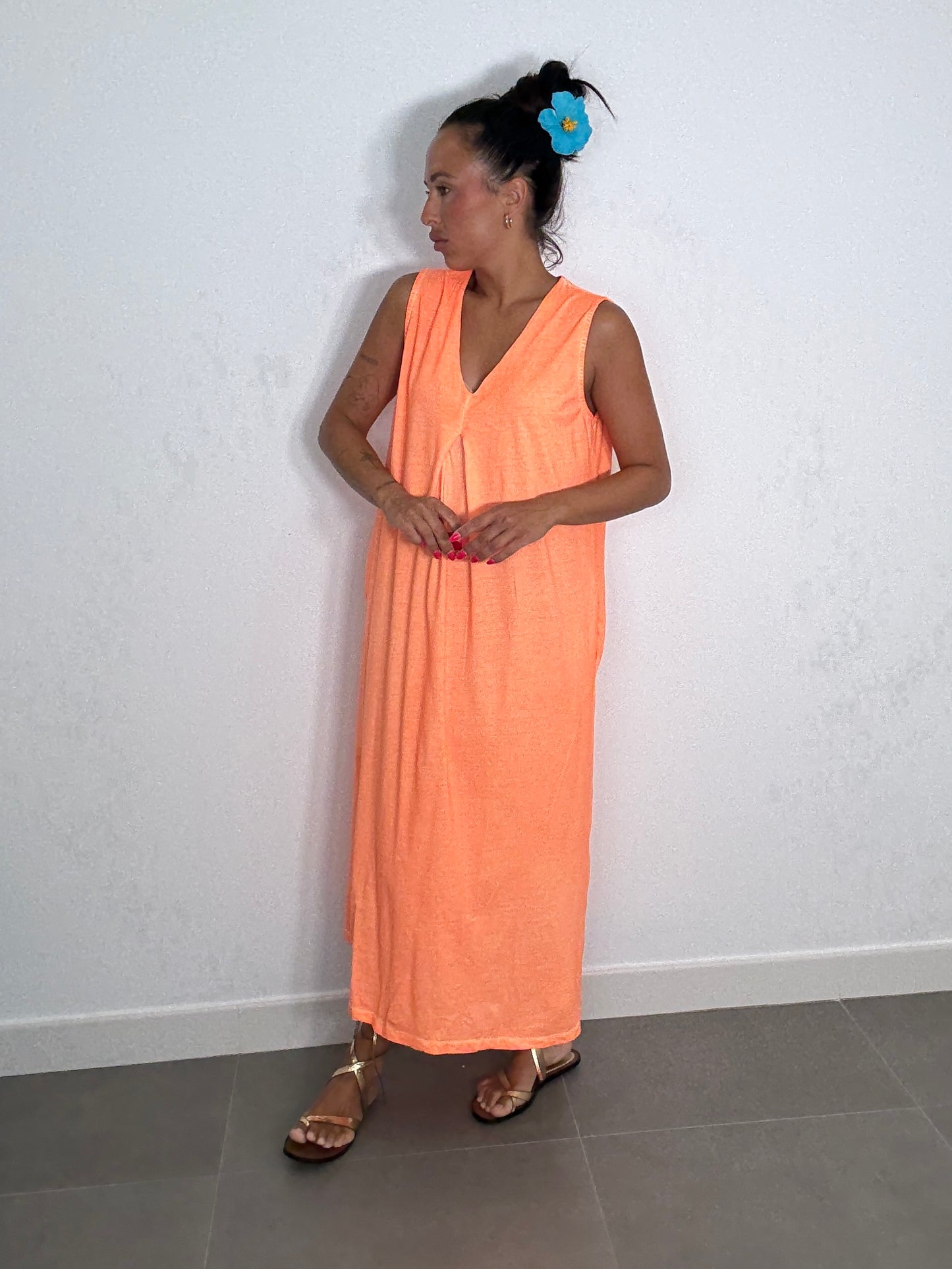 Vestido ALGODÓN FLÚOR