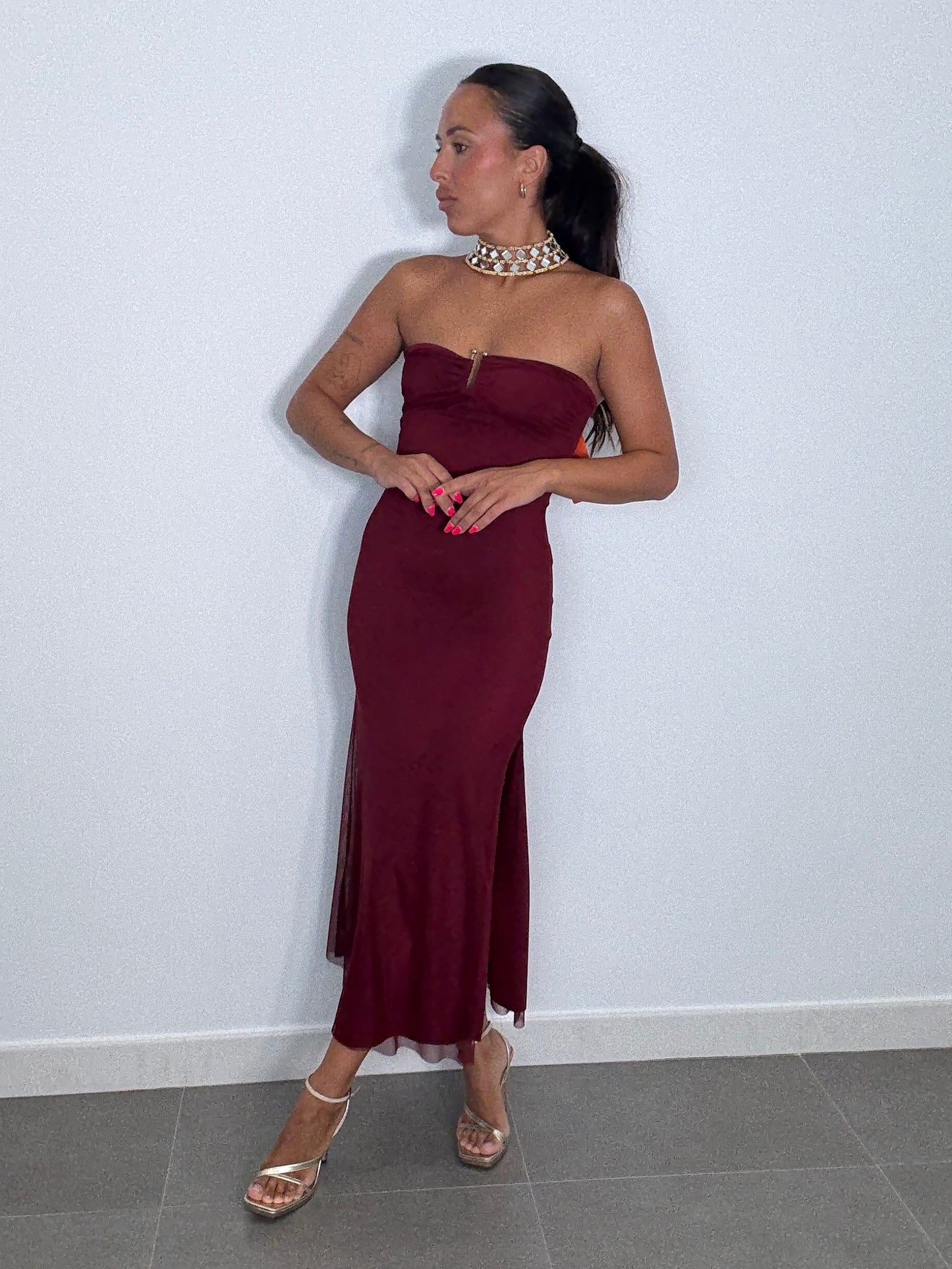 Vestido PALABRA HONOR TUL