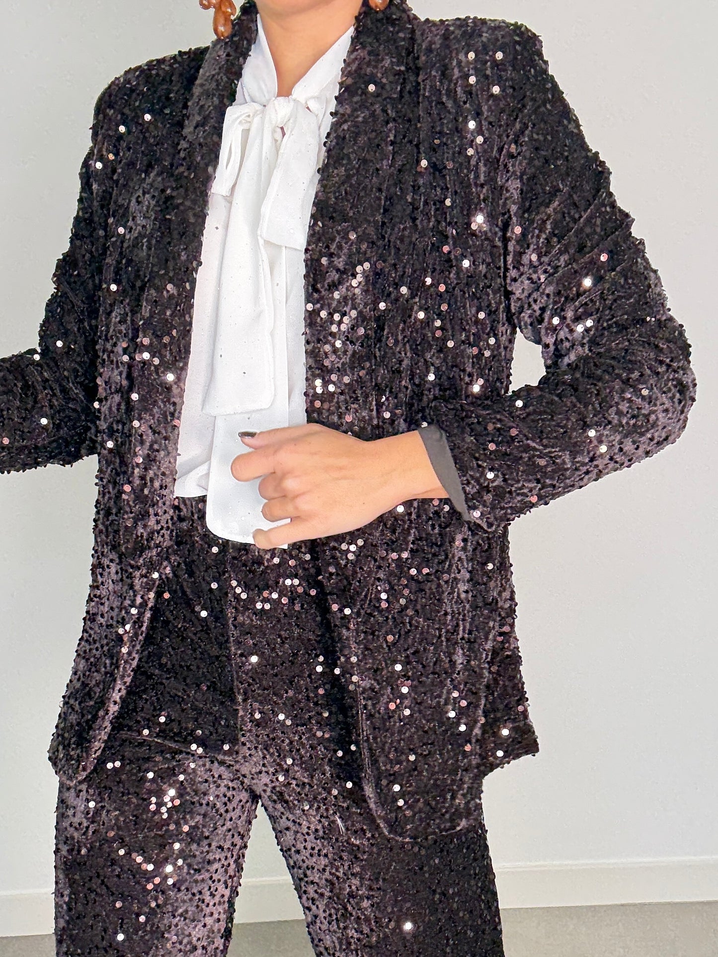Chaqueta LENTEJUELAS Y TERCIOPELO