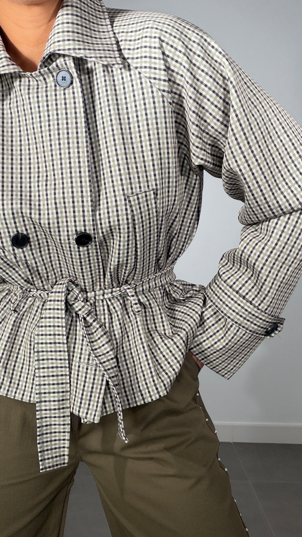 Gabardina CORTA VICHY