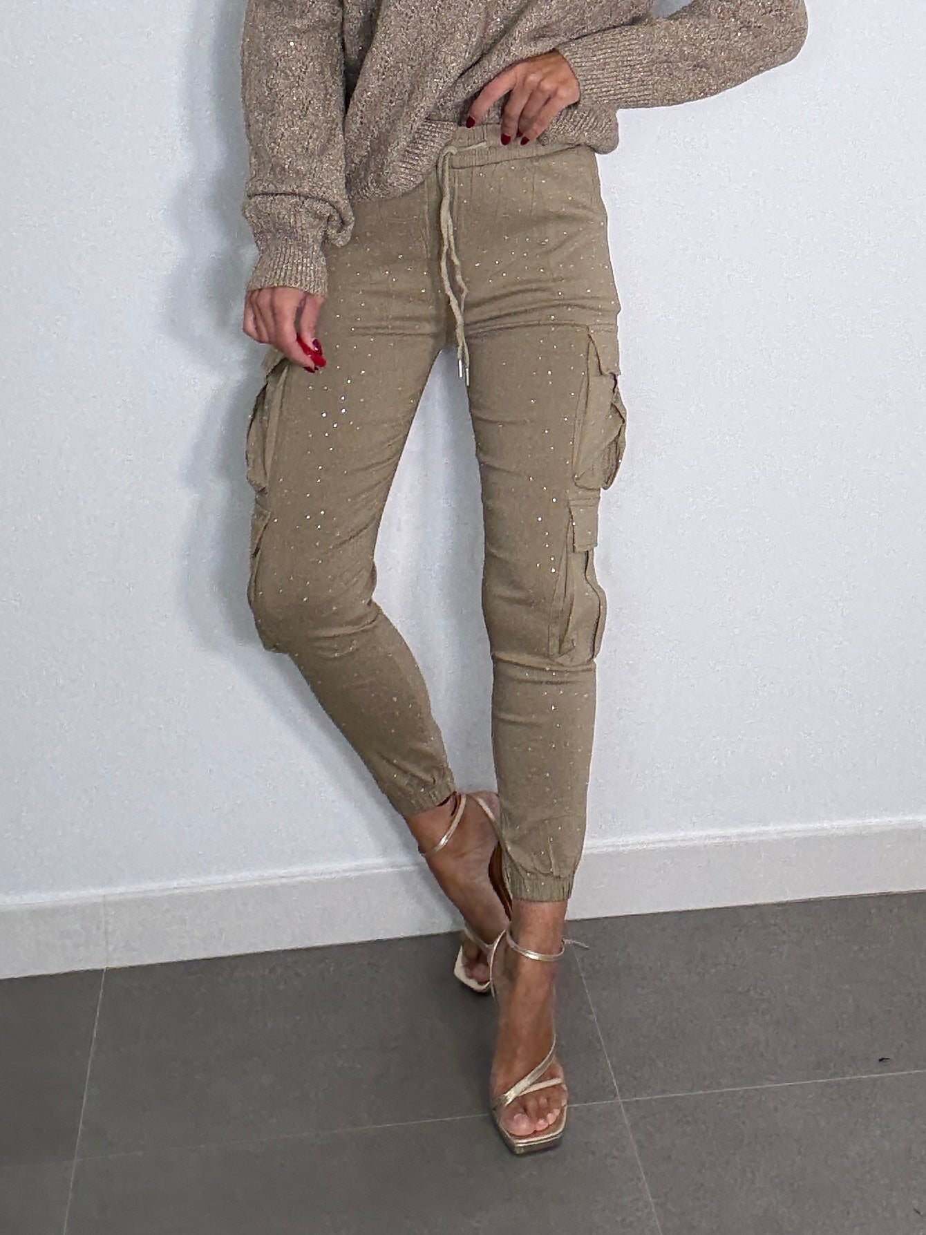 Pantalón ELÁSTICO BRILLO CARGO