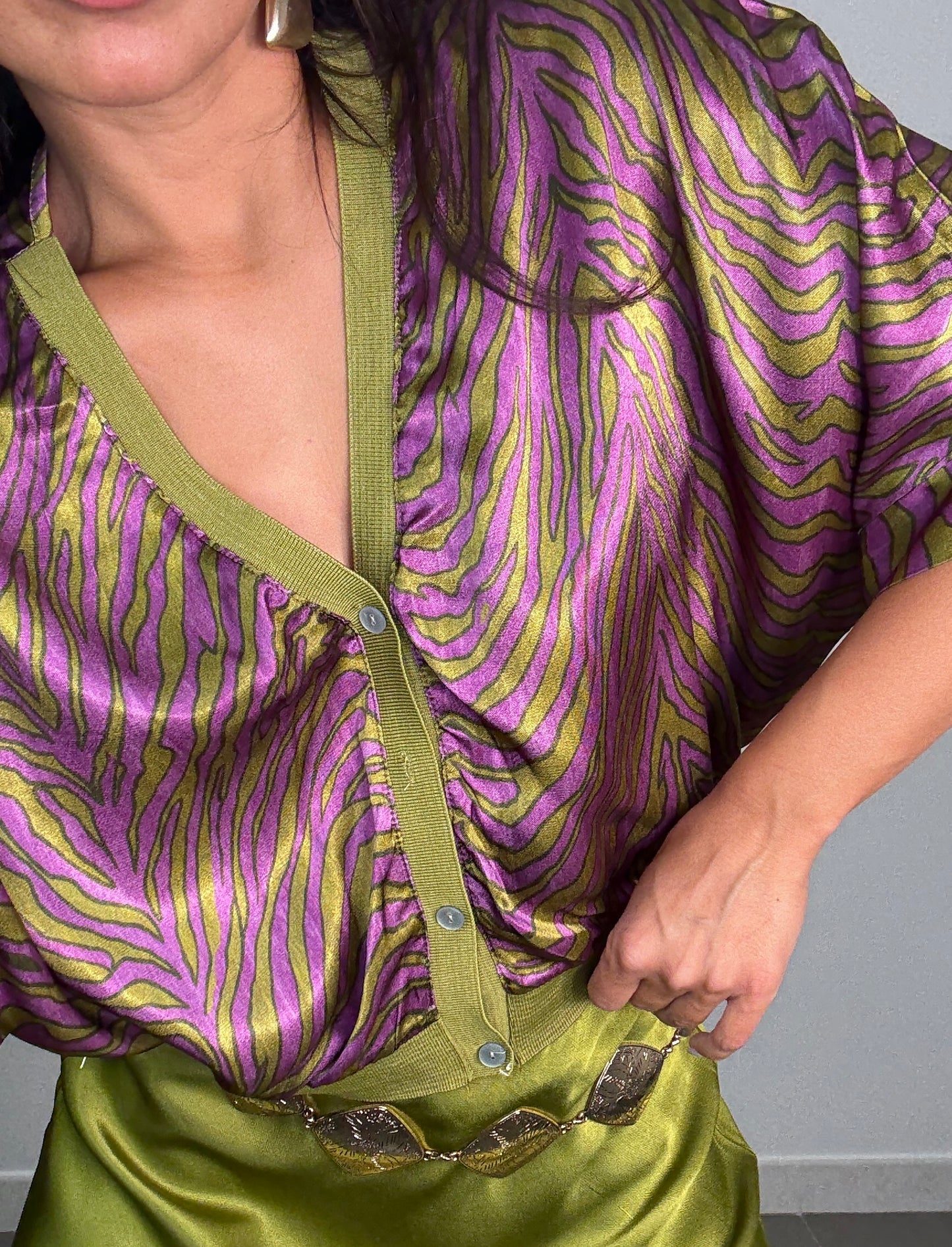 Bomber SATINADA ESTAMPADA