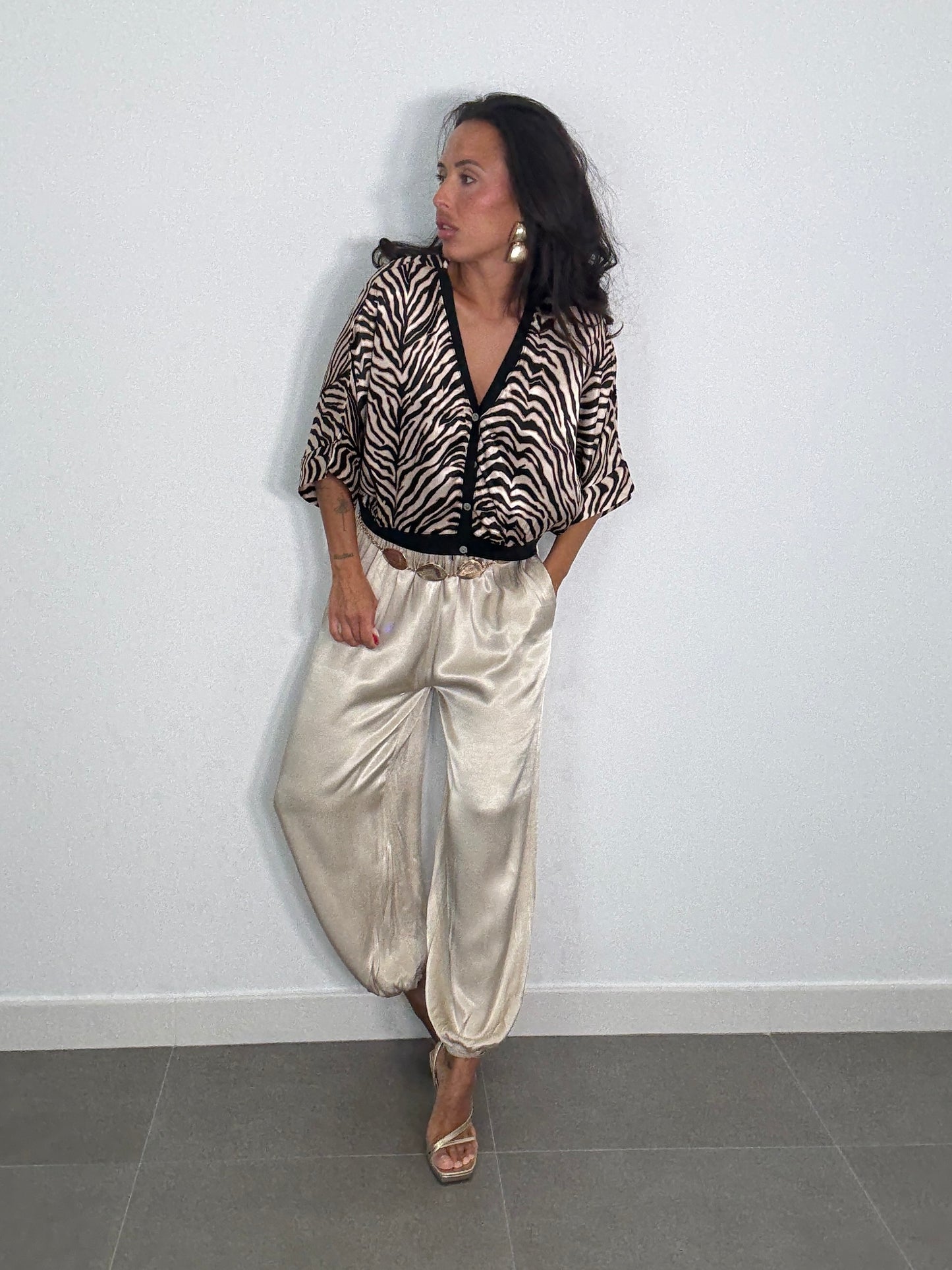 Pantalón SATINADO BOMBACHO