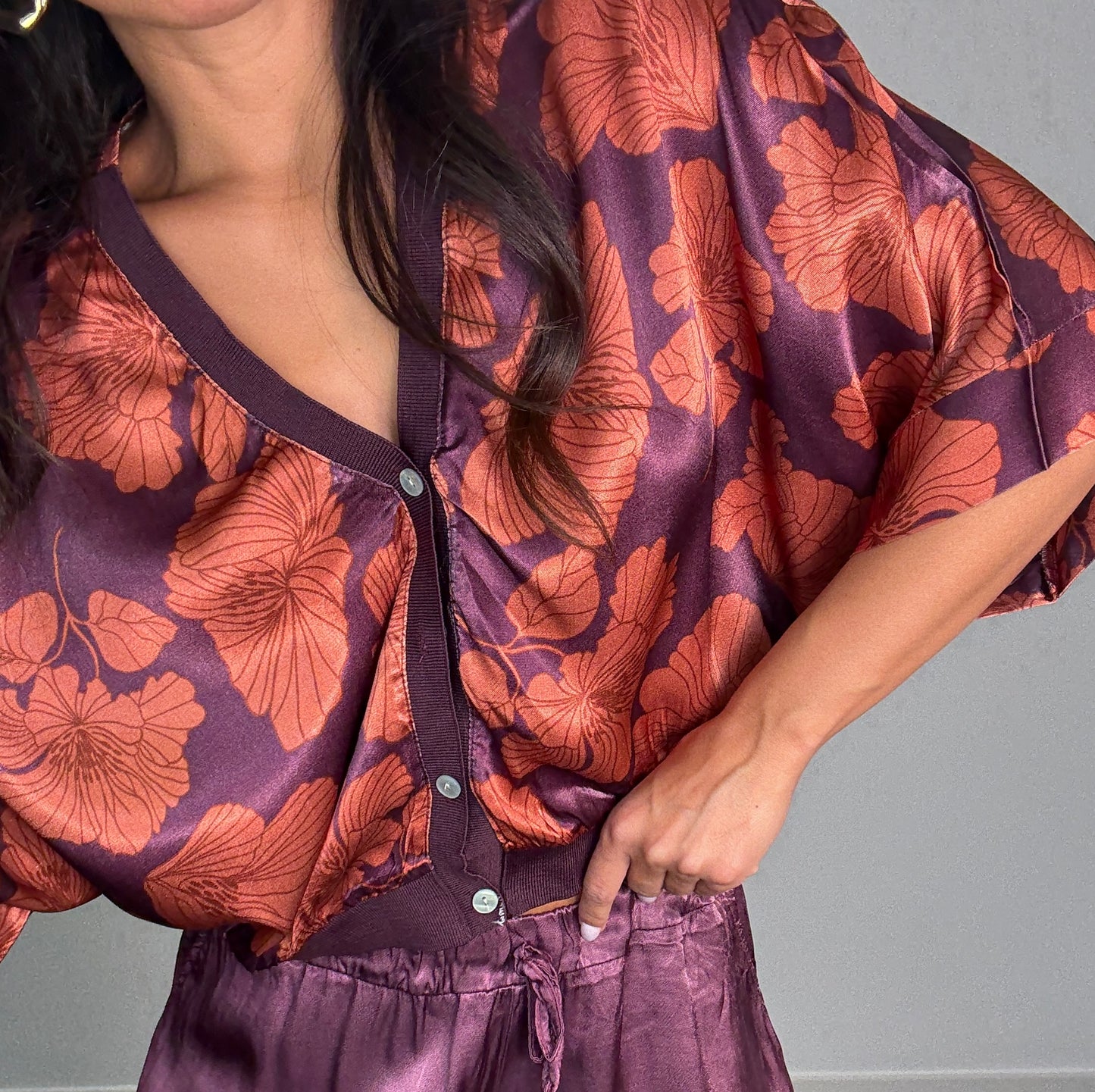 Bomber SATINADA ESTAMPADA