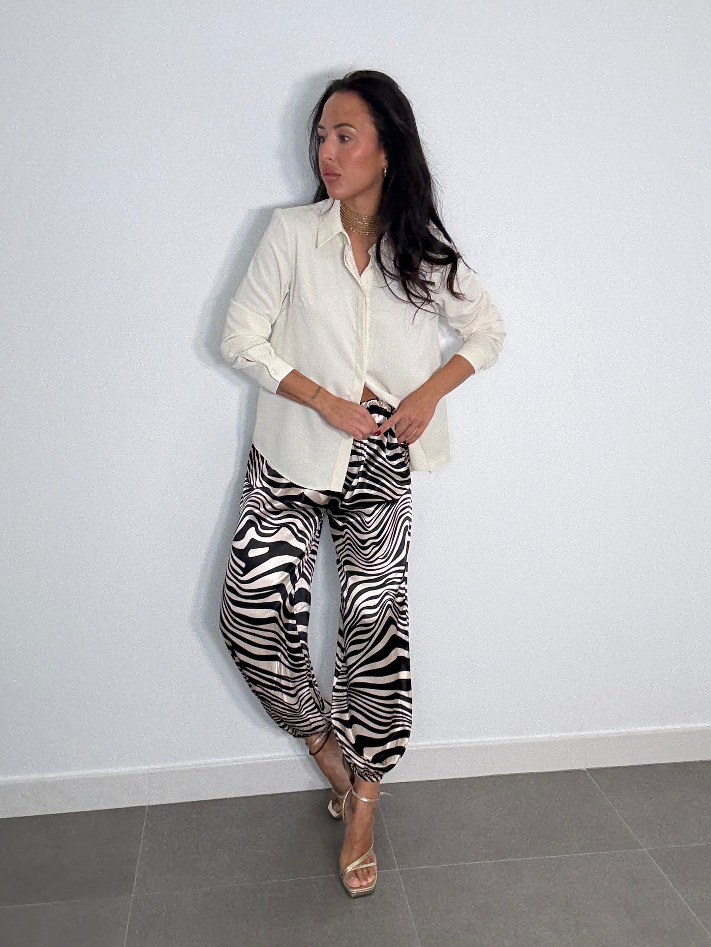 Pantalón BOMBACHO SATINADO ESTAMPADO