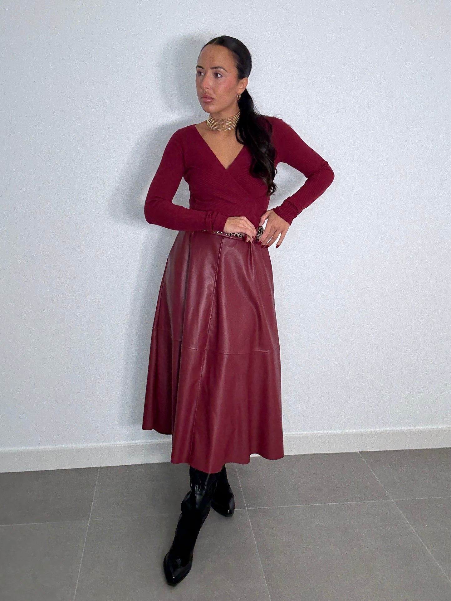 Falda CINTURÓN POLIPIEL