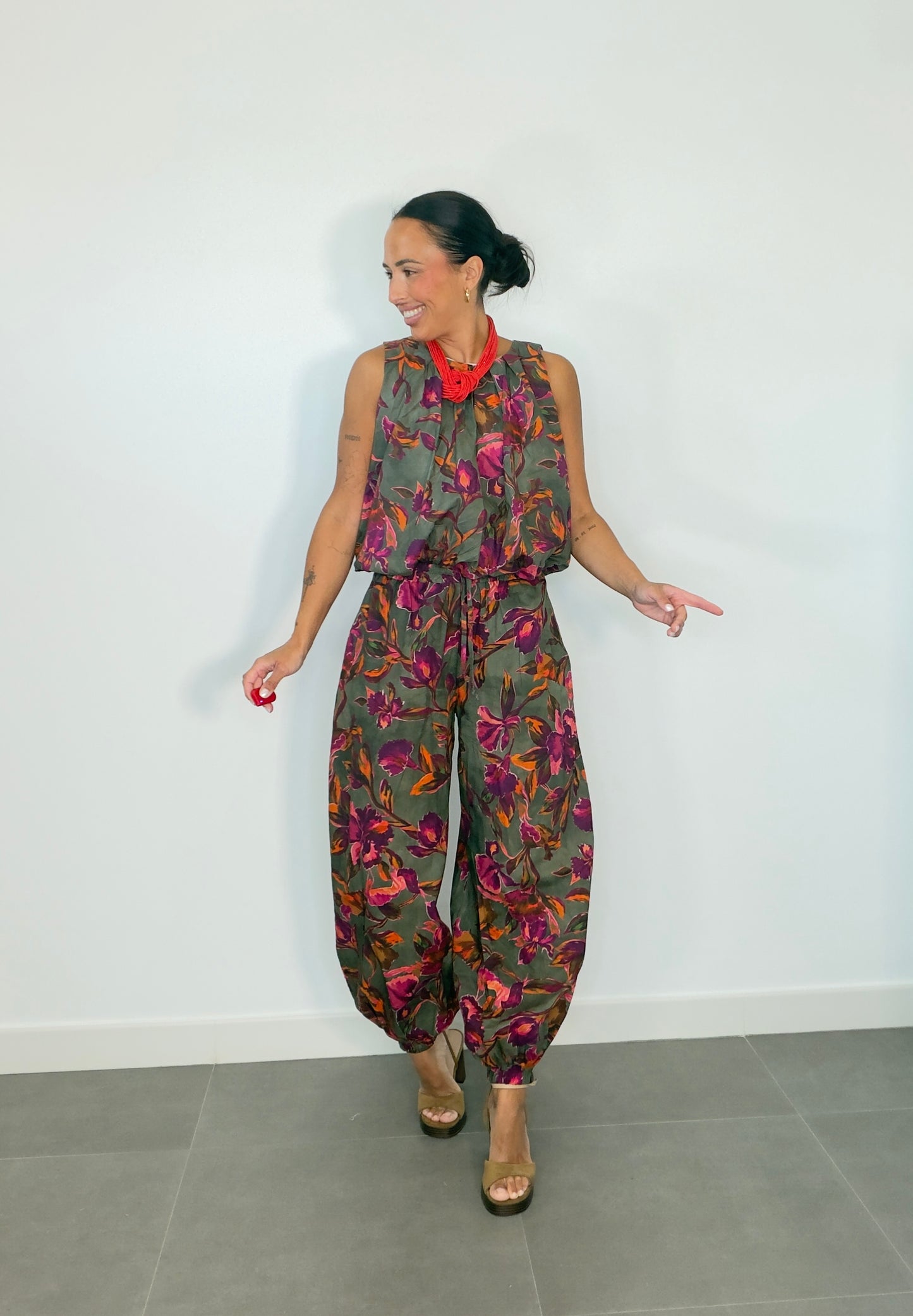 Pantalón BOMBACHO FLORES AROA