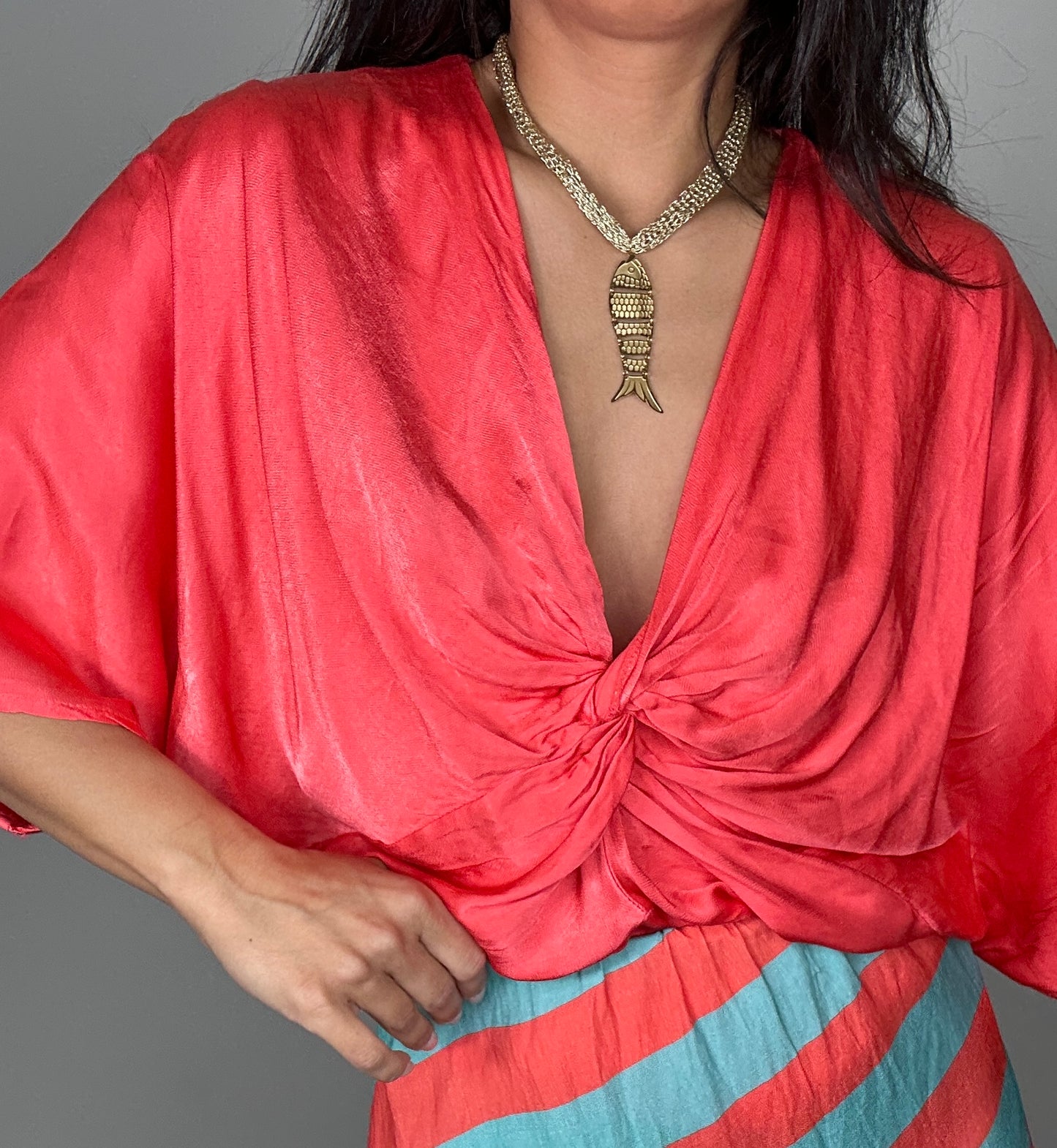 Top NUDO SATINADO