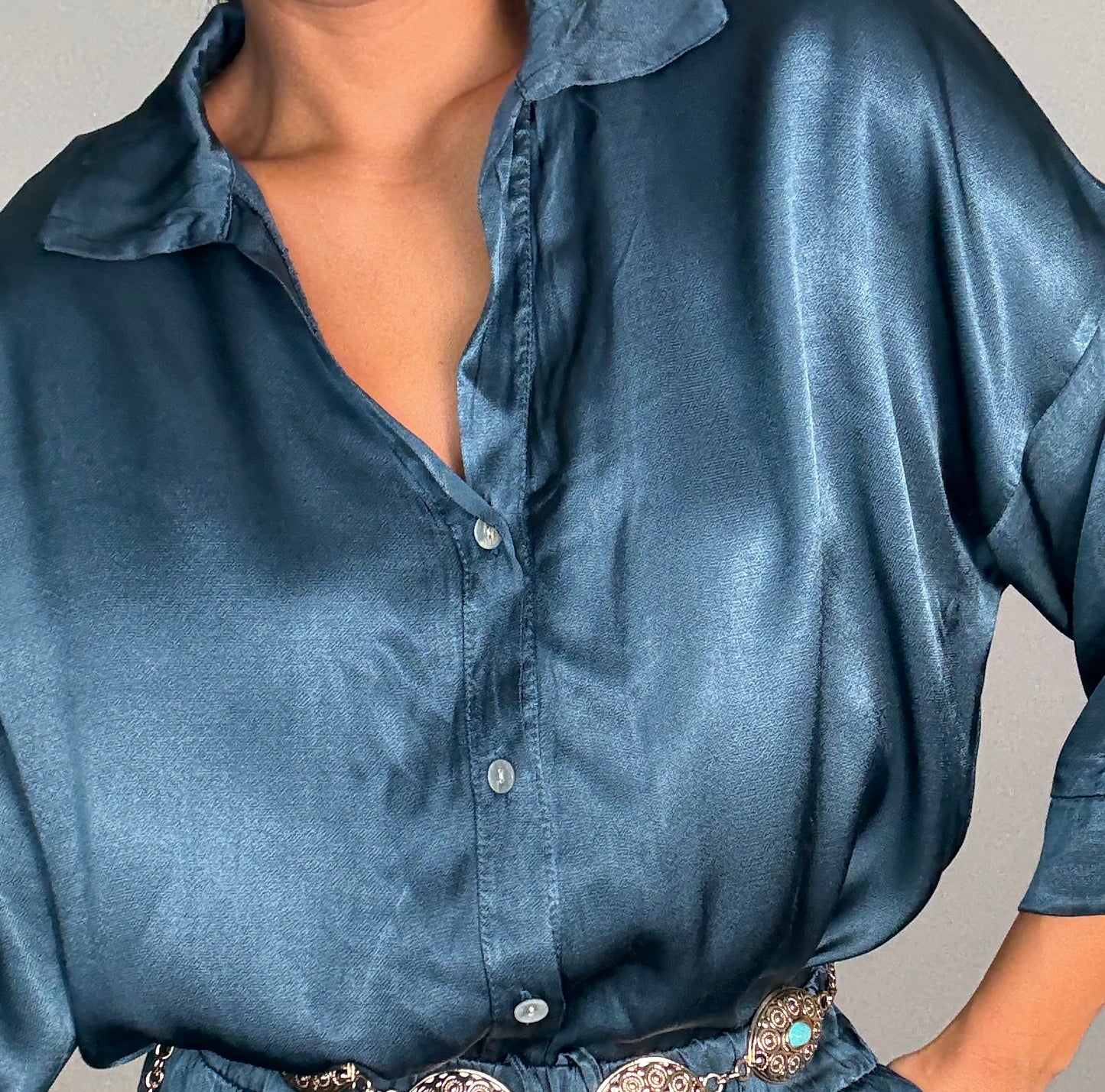 Camisa SATINADA OVERSIZE