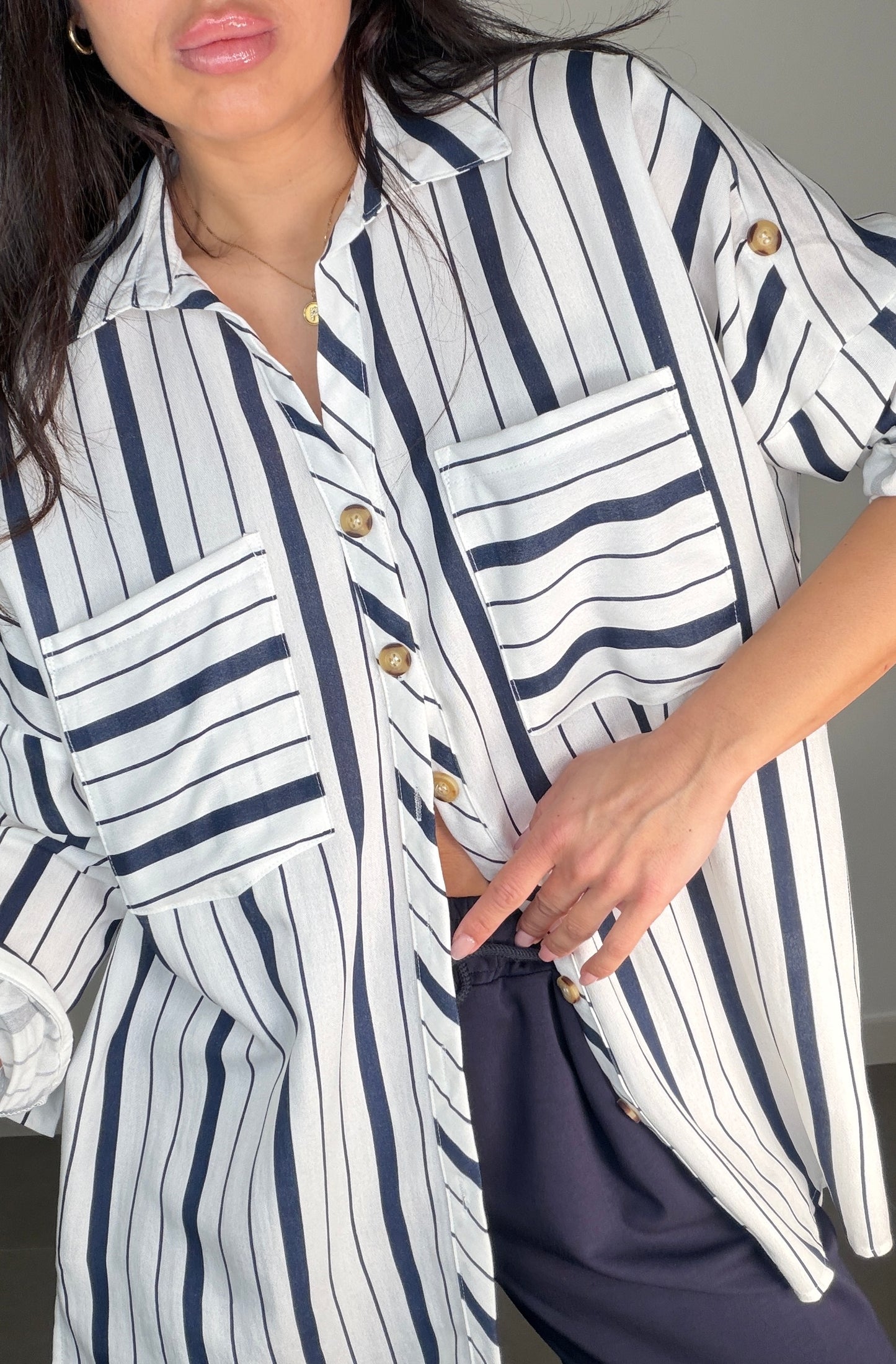 Camisa RAYAS OVERSIZE