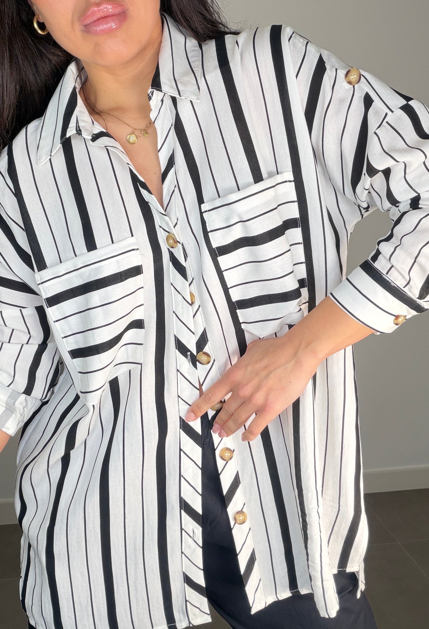 Camisa RAYAS OVERSIZE