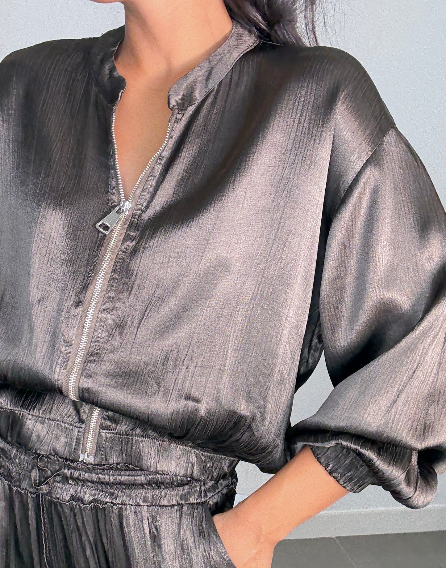 Bomber SATINADA EFECTO