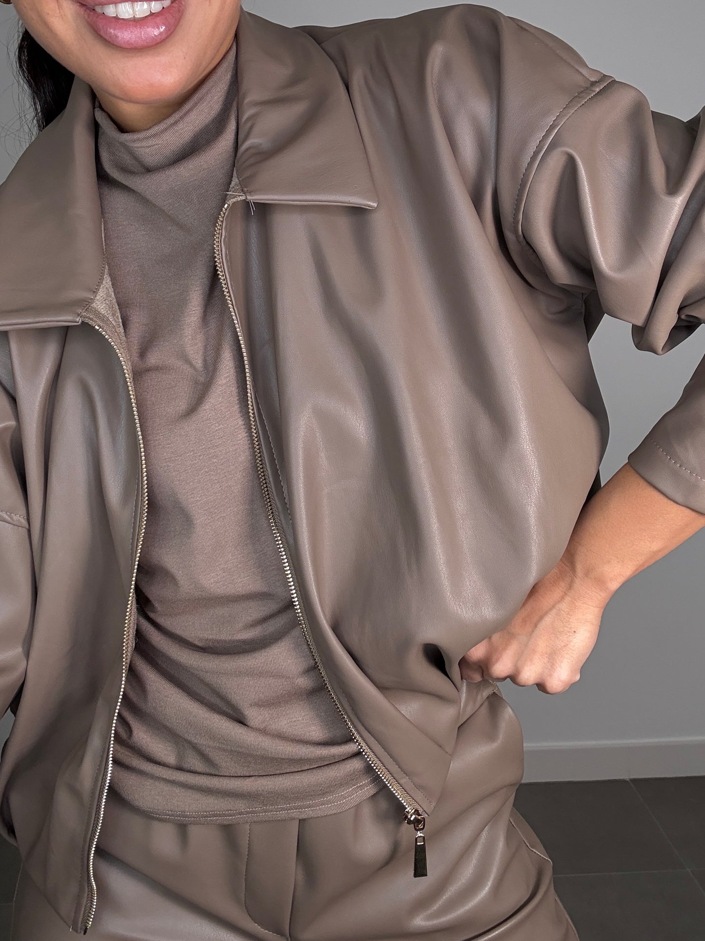 Chaqueta POLIPIEL MARINA