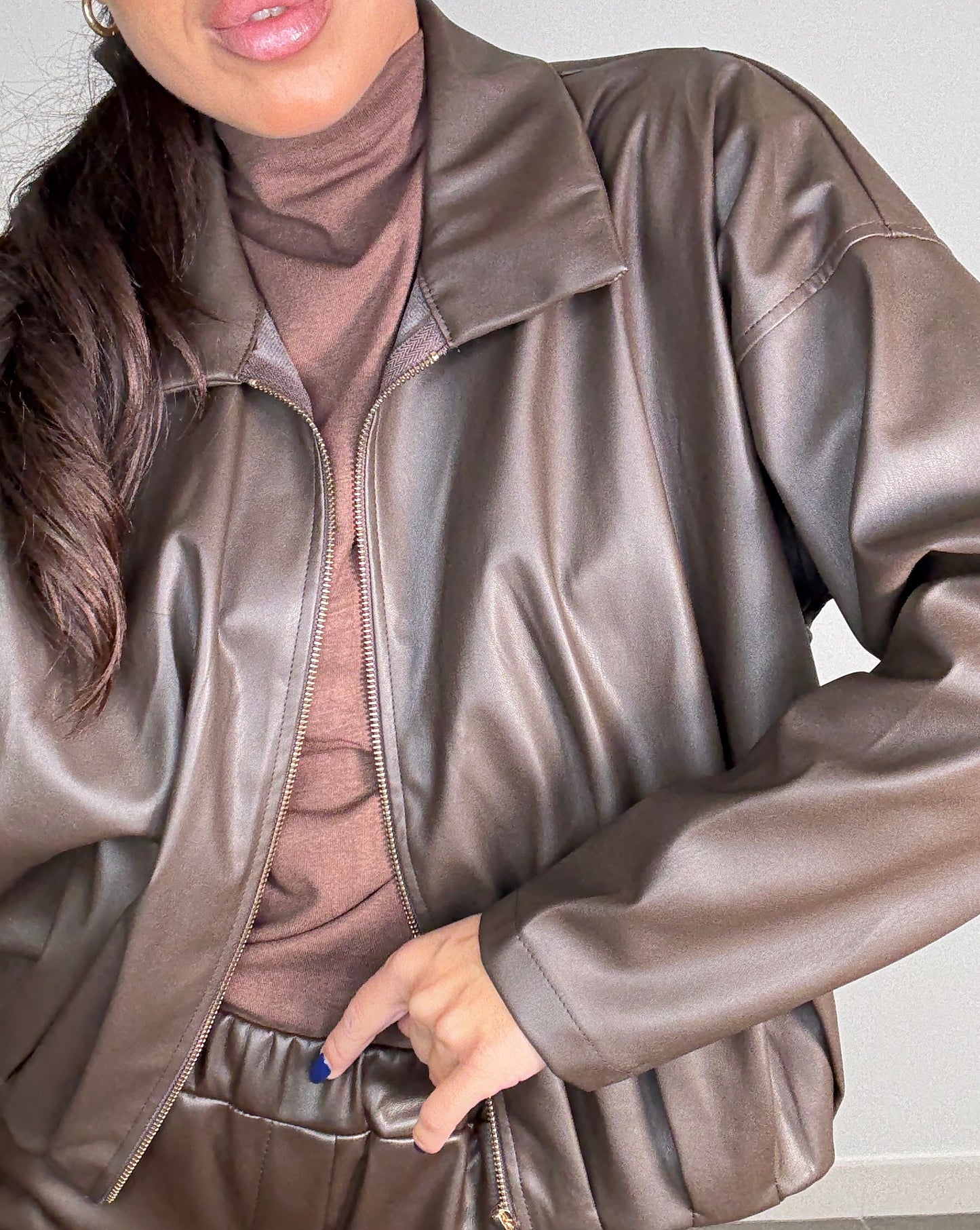 Chaqueta POLIPIEL MARINA