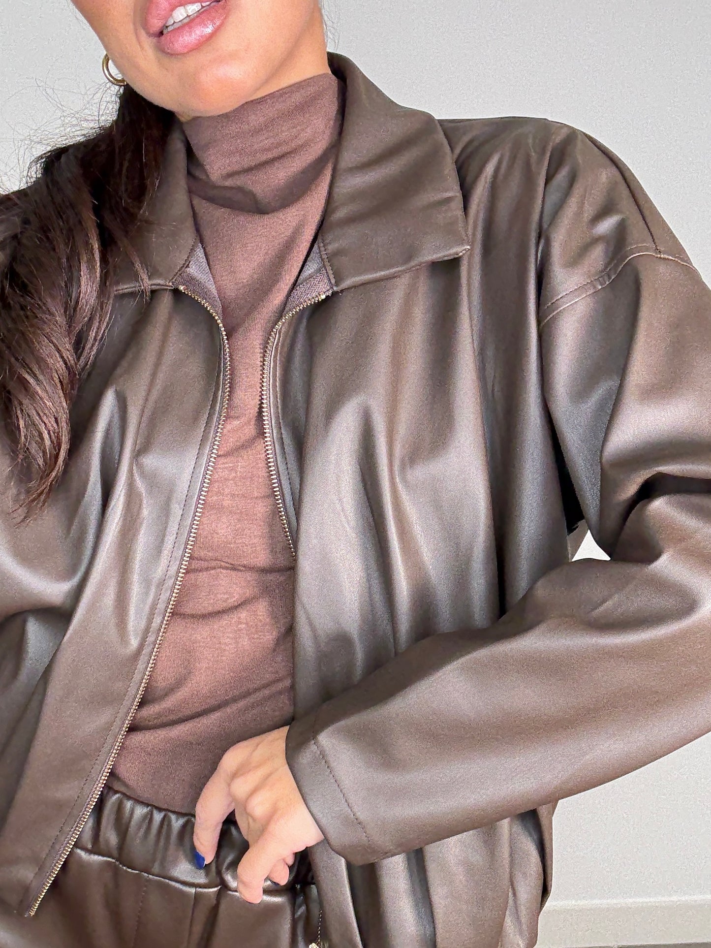 Chaqueta POLIPIEL MARINA