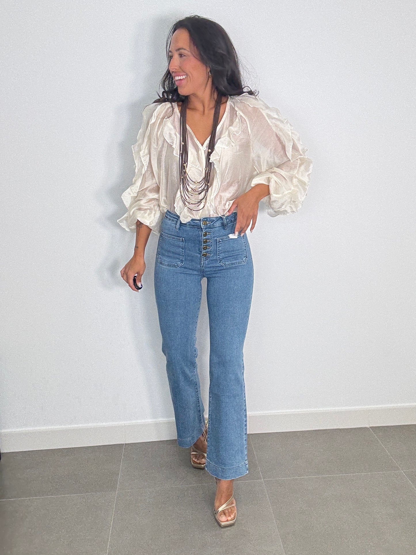 Denim BOTONES DORADOS