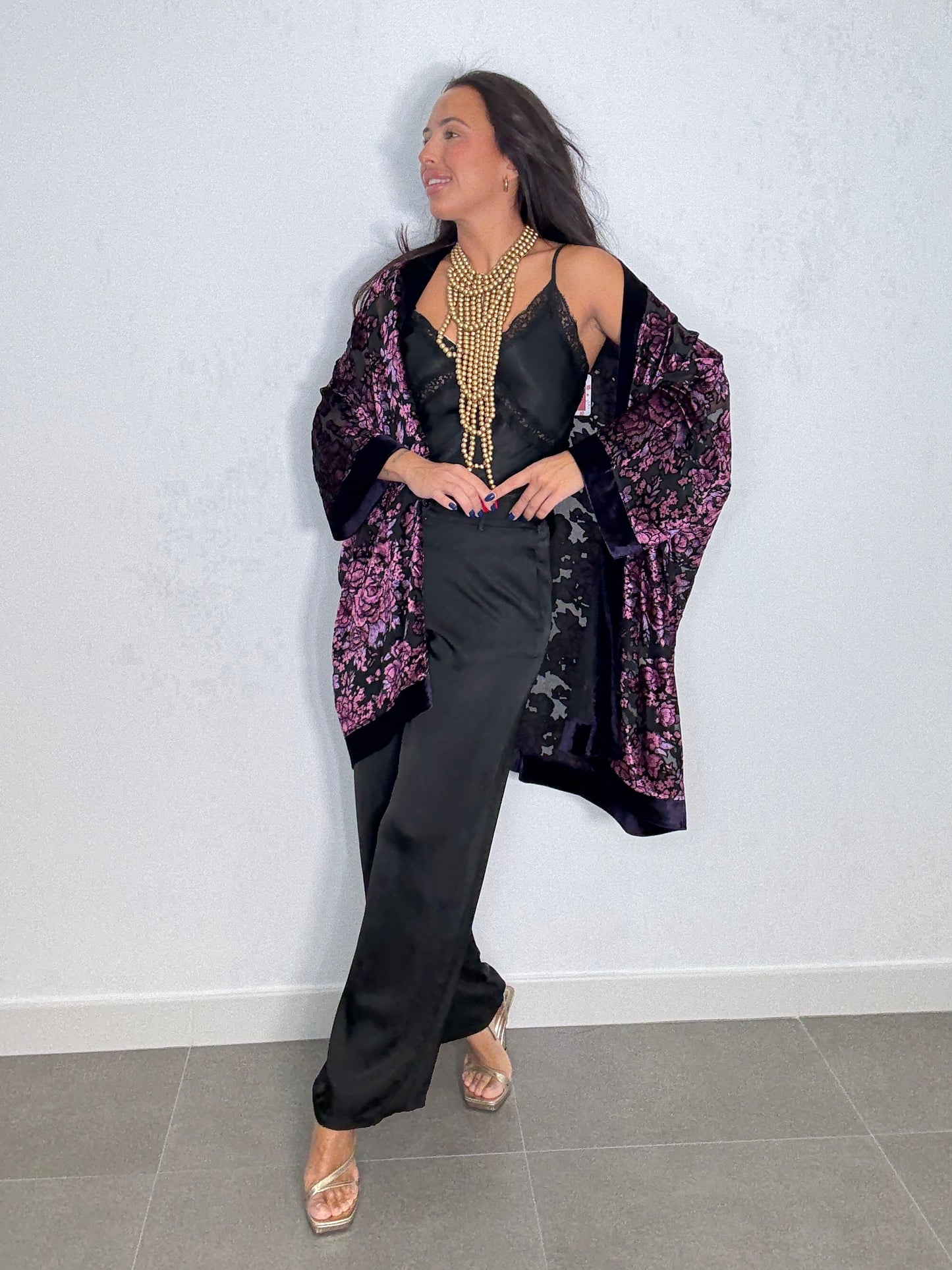 Pantalón SATINADO BOTÓN