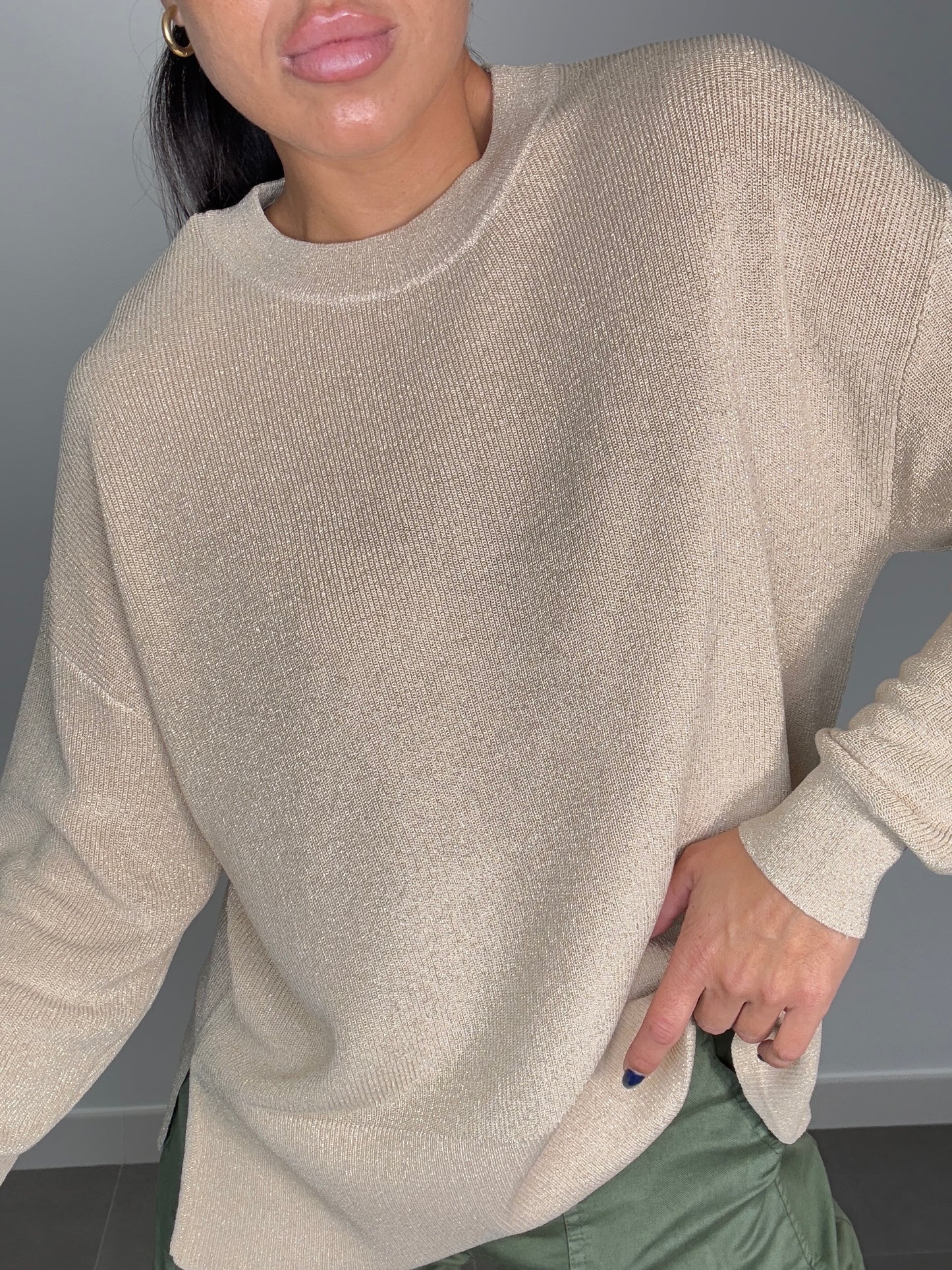 Jersey CAJA HILO METALIZADO OVERSIZE