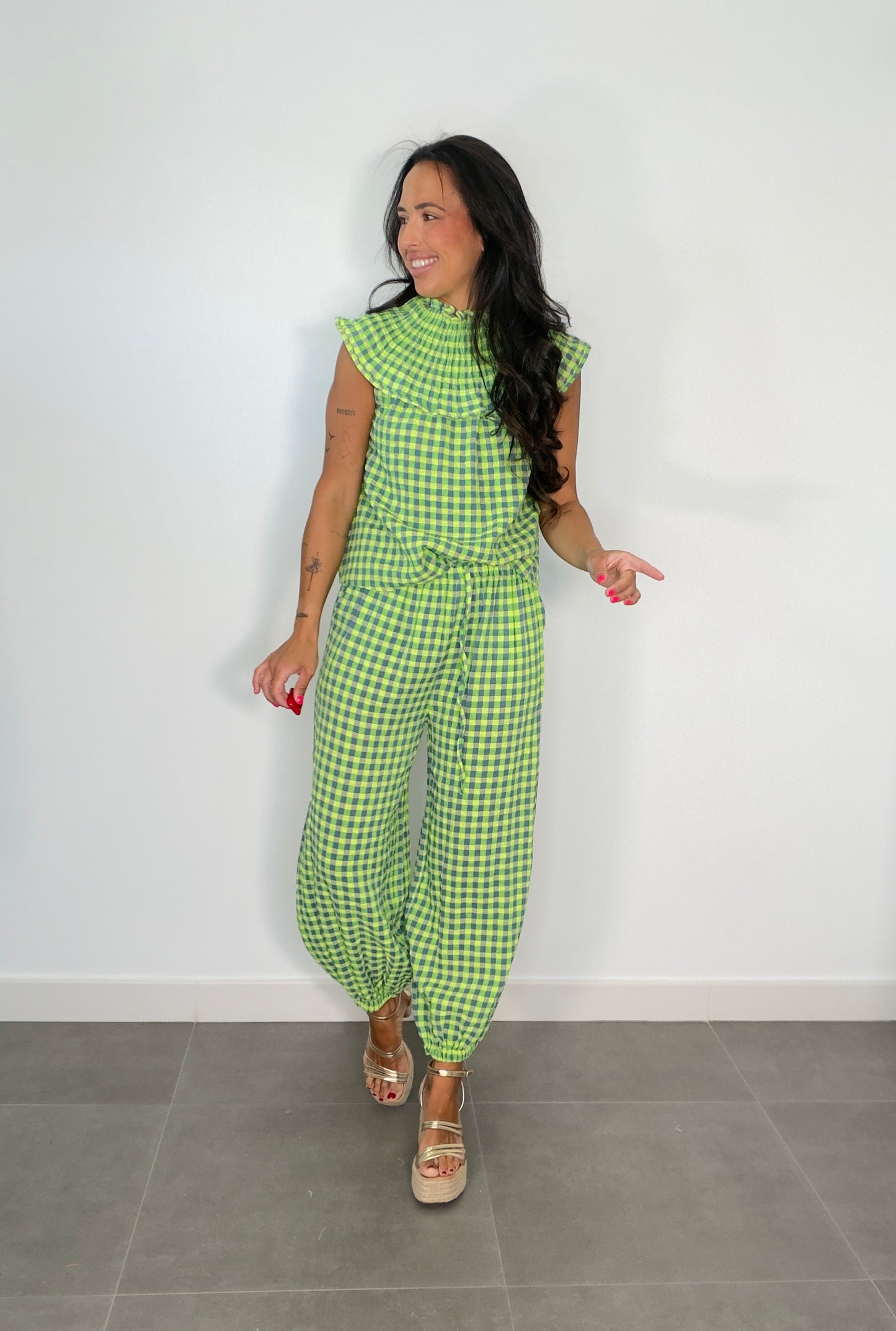Pantalón VICHY BOMBACHO FLÚOR