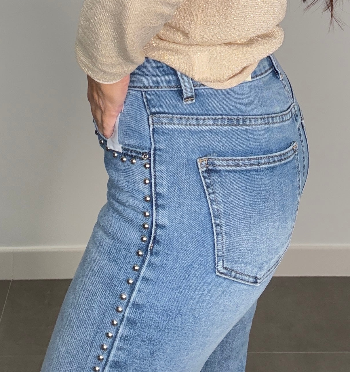 Denim TACHAS PLATA