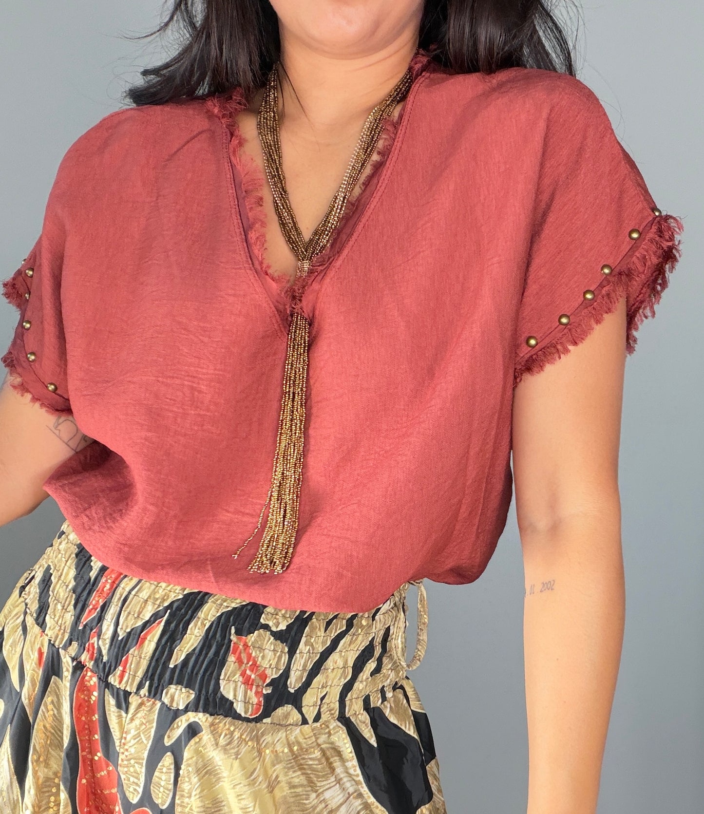 Camiseta EFECTO LINO TACHAS
