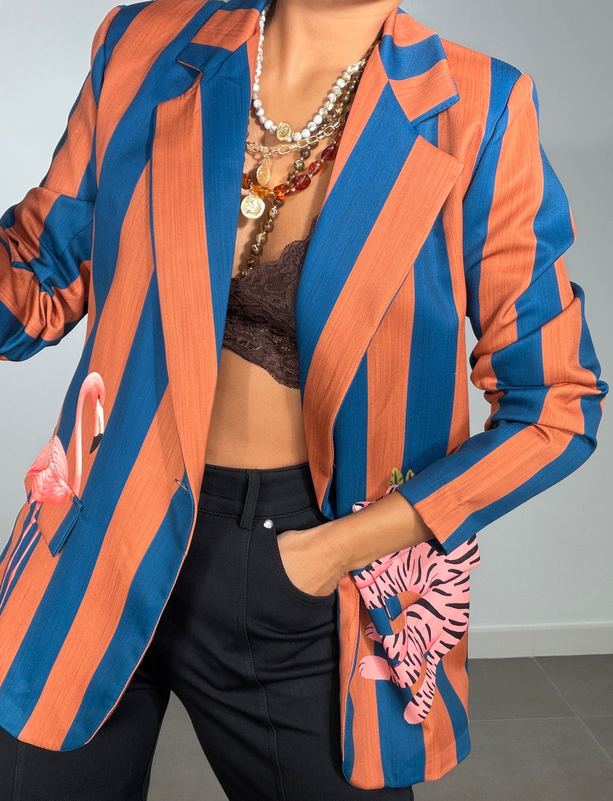 Chaqueta ESTAMPADO REDONDA