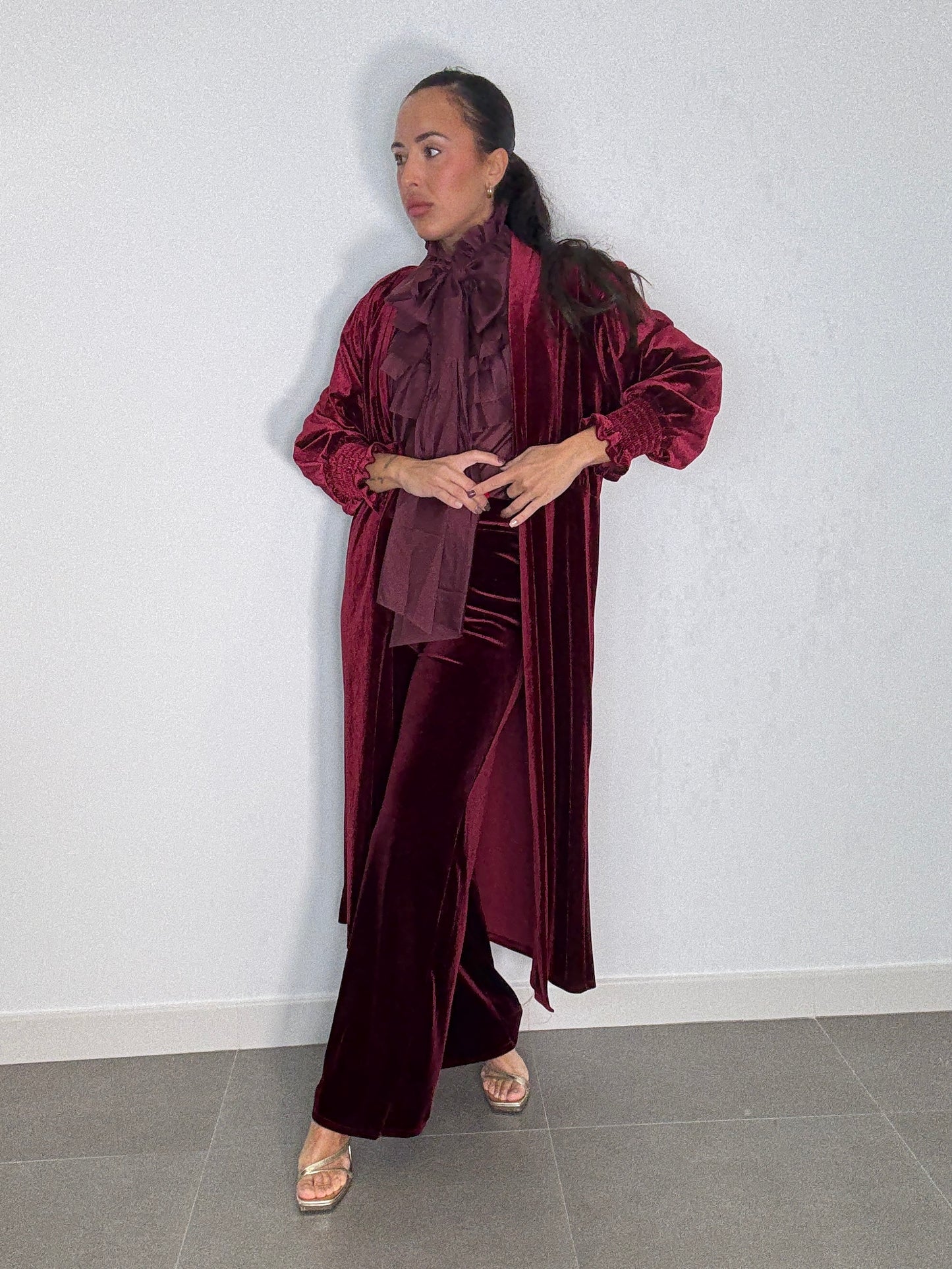 Casaca LARGA TERCIOPELO