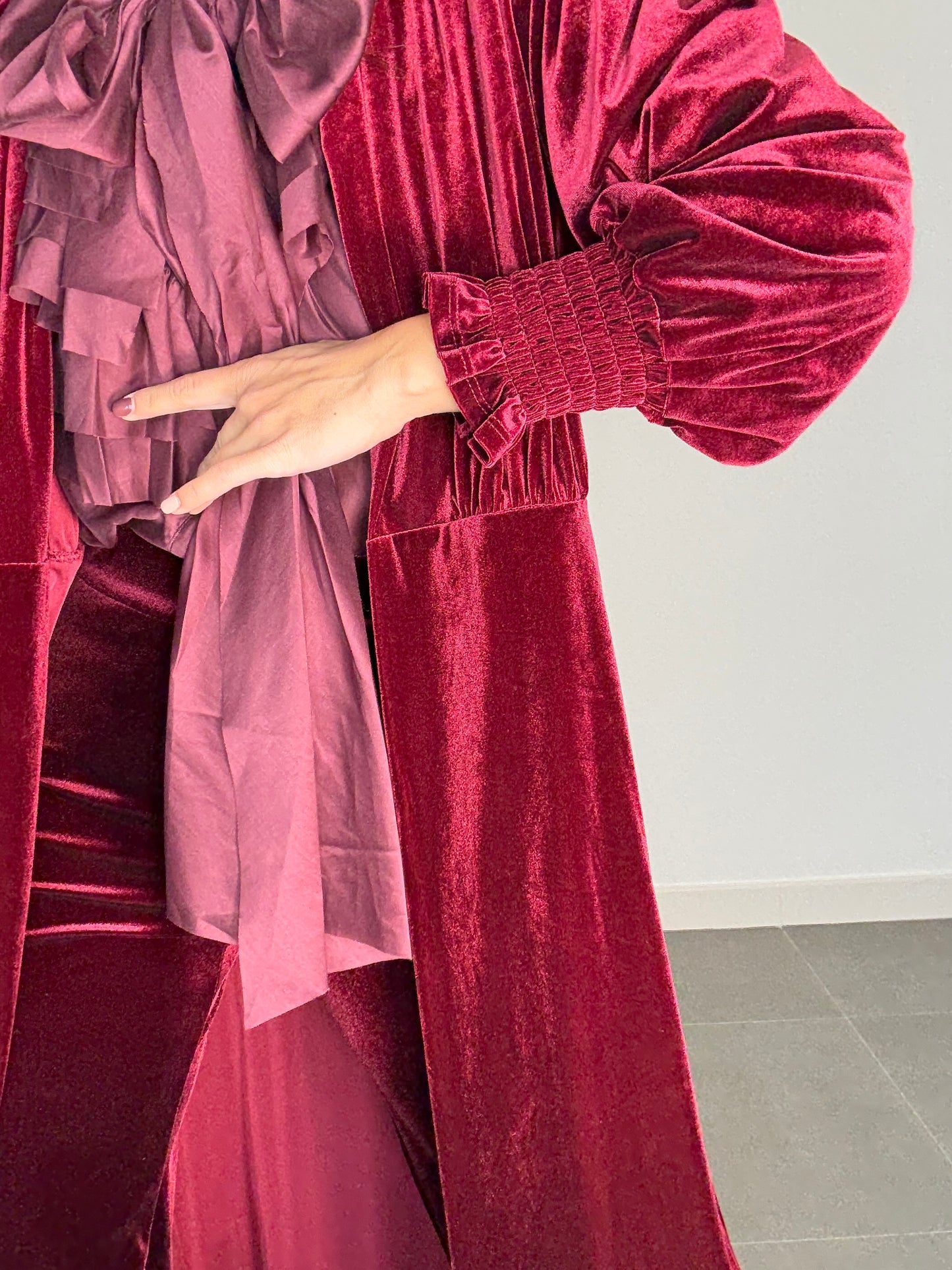 Casaca LARGA TERCIOPELO