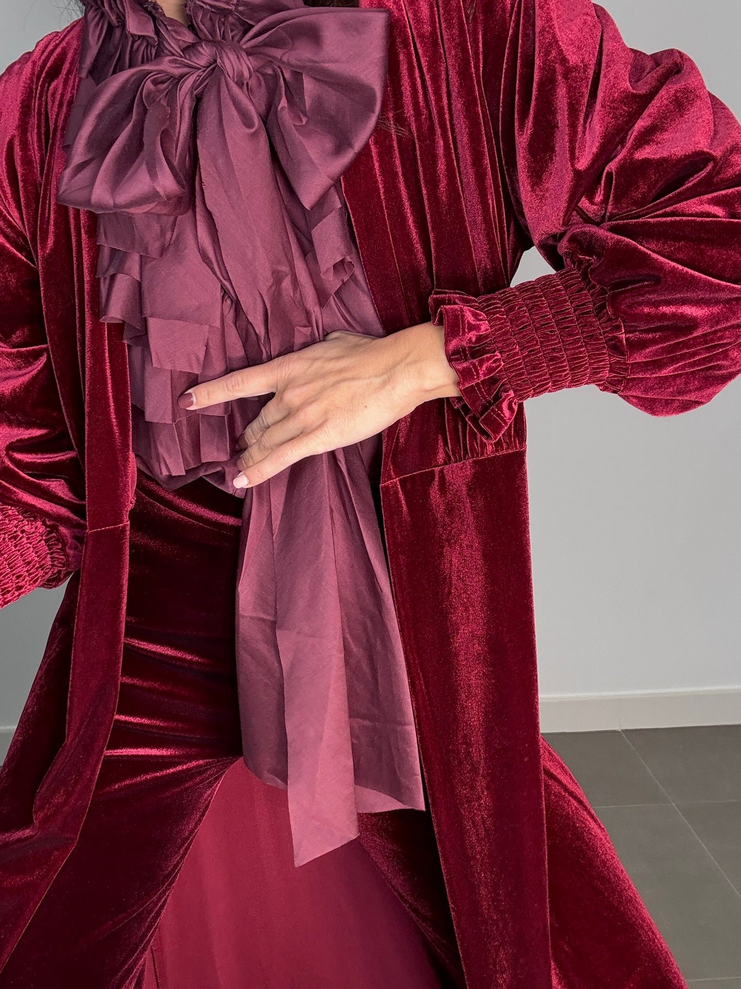 Casaca LARGA TERCIOPELO