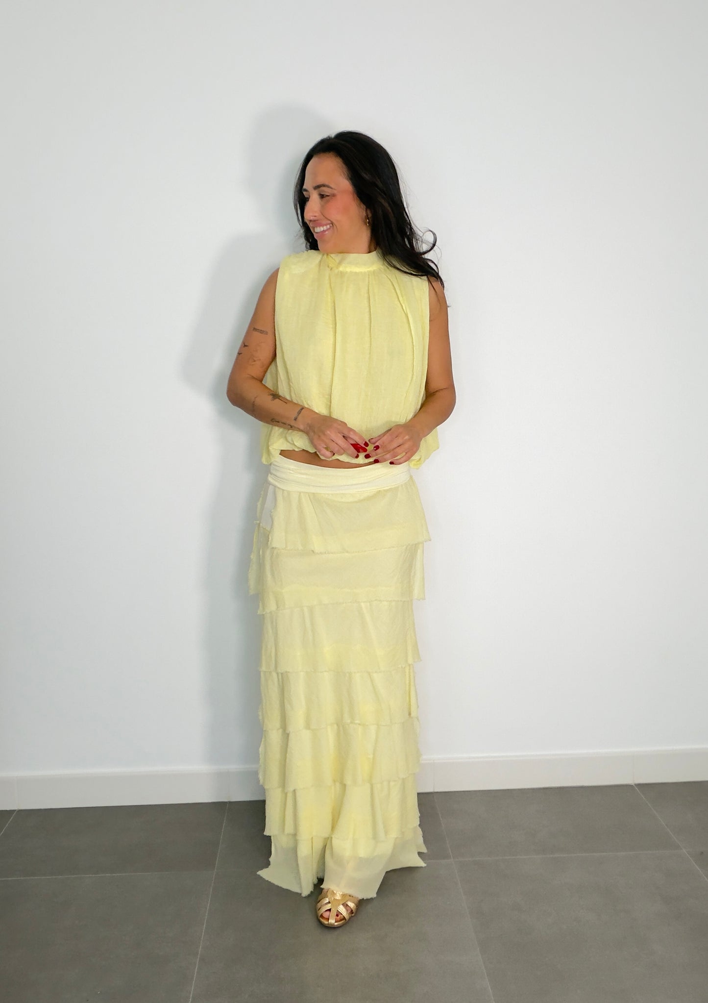 Falda/vestido VOLANTES