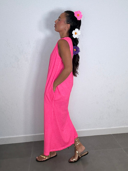 Vestido ALGODÓN FLÚOR