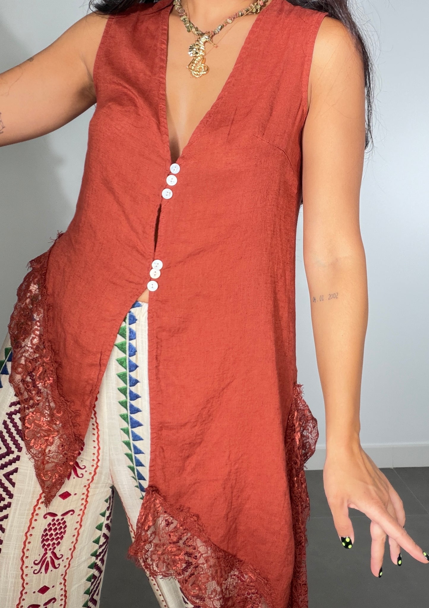 Camisa ENCAJE LINO FUGI