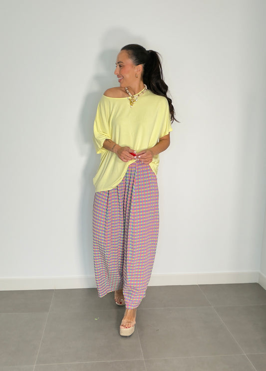 Pantalón VICHY FLÚOR