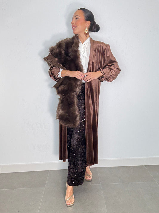 Casaca LARGA TERCIOPELO