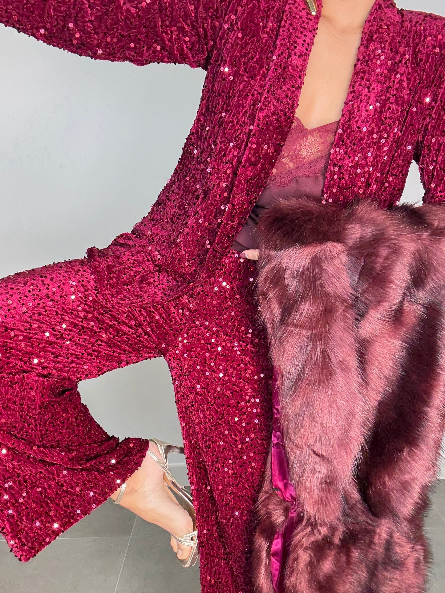 Pantalón TERCIOPELO Y LENTEJUELAS