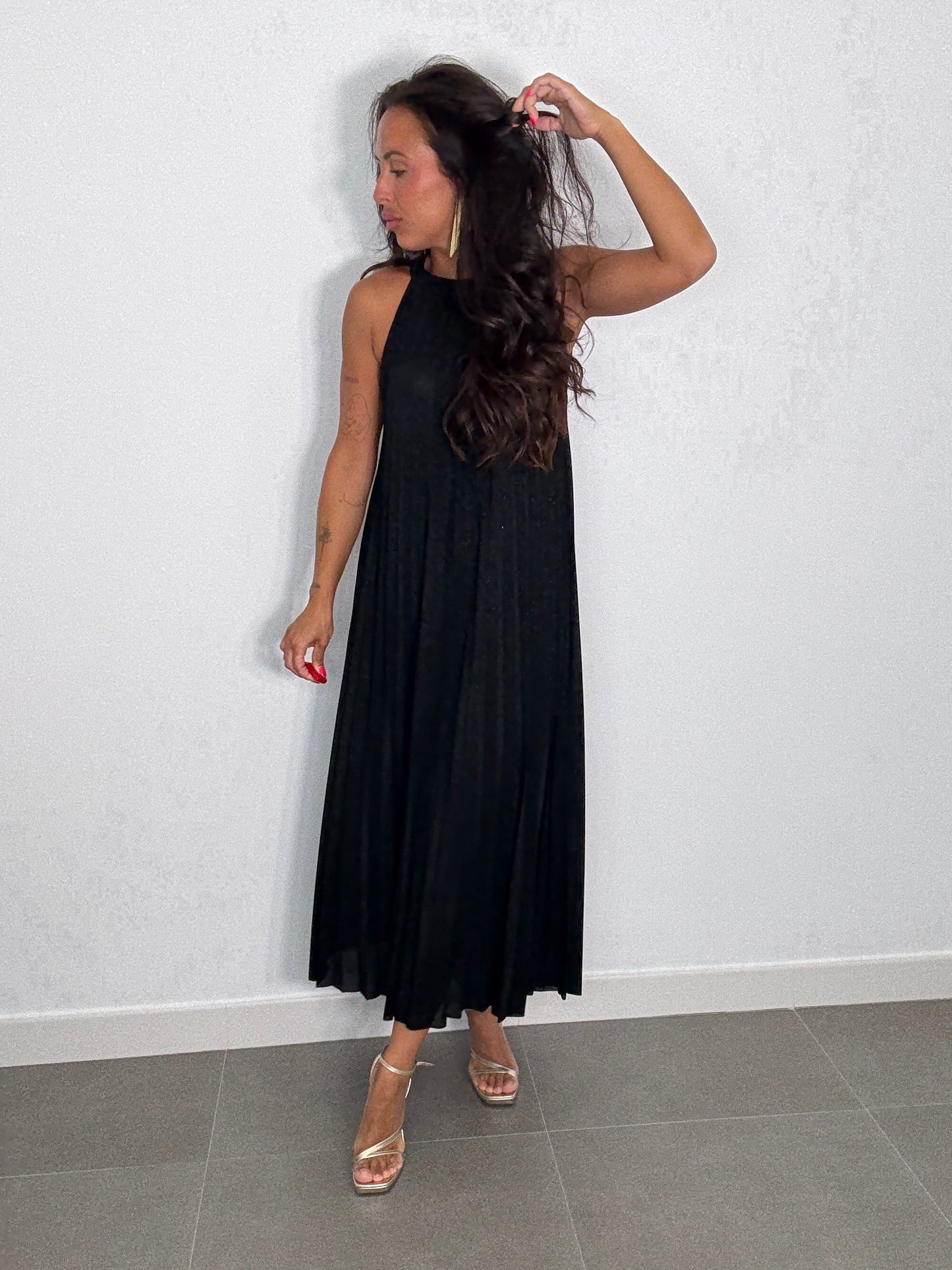 Vestido PLISADO BRILLO