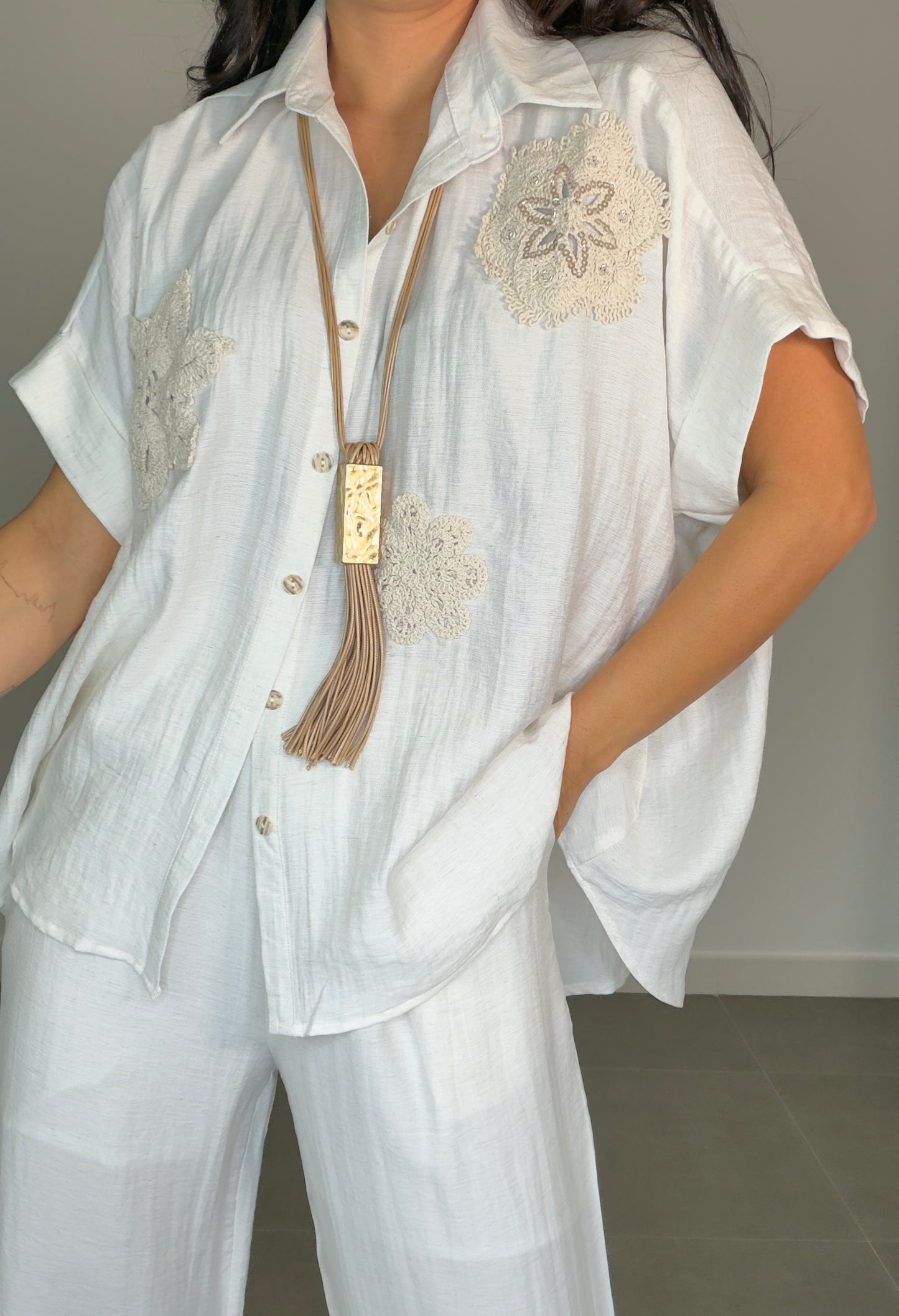 Conjunto FLOR CROCHÉ