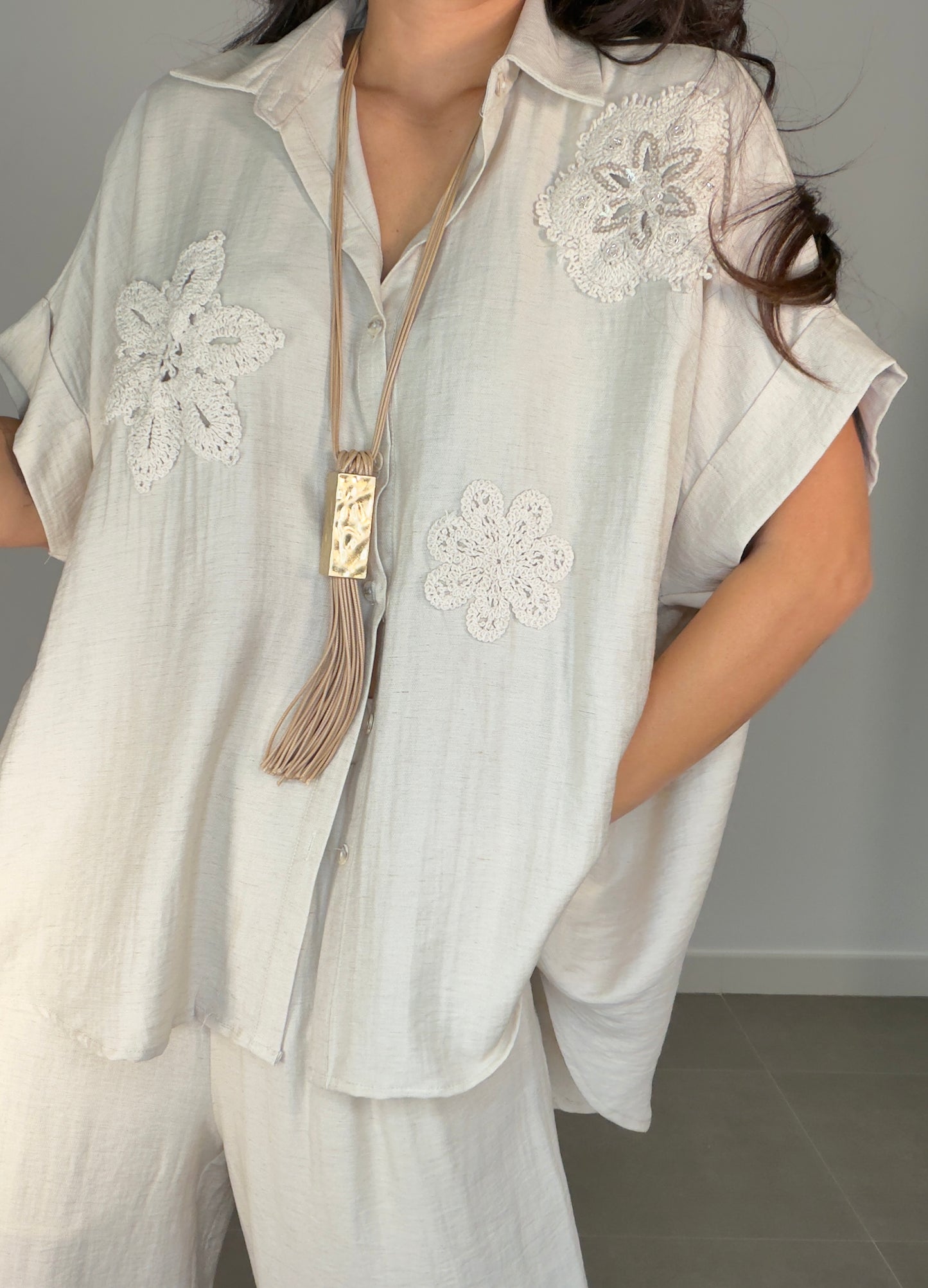 Conjunto FLOR CROCHÉ