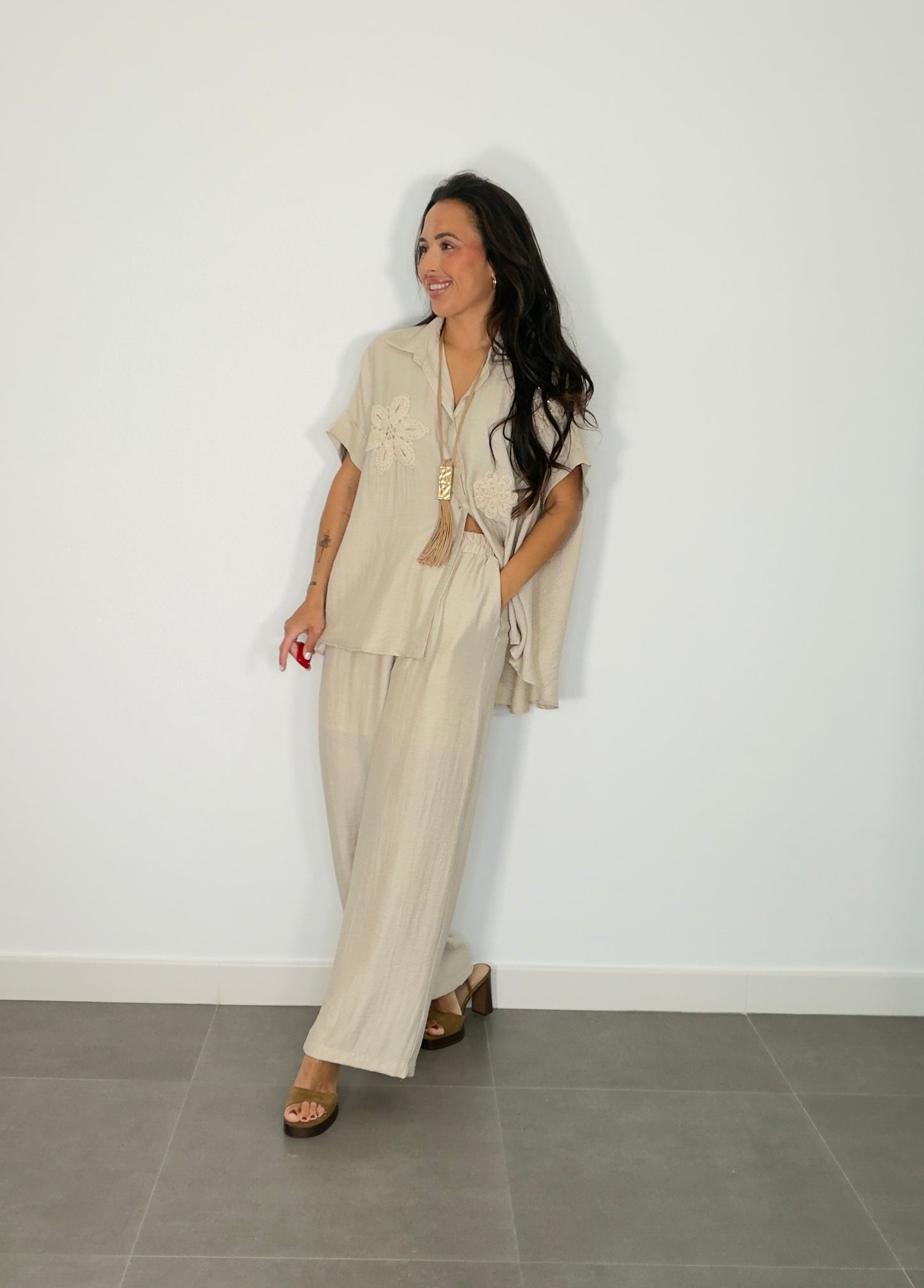 Conjunto FLOR CROCHÉ