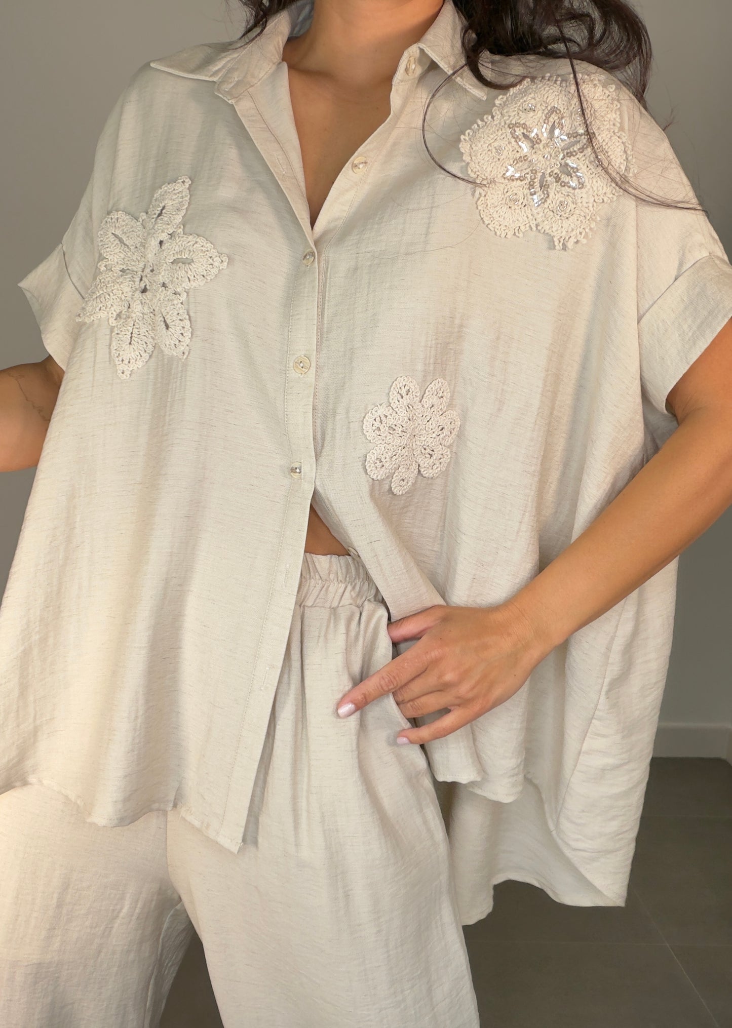 Conjunto FLOR CROCHÉ