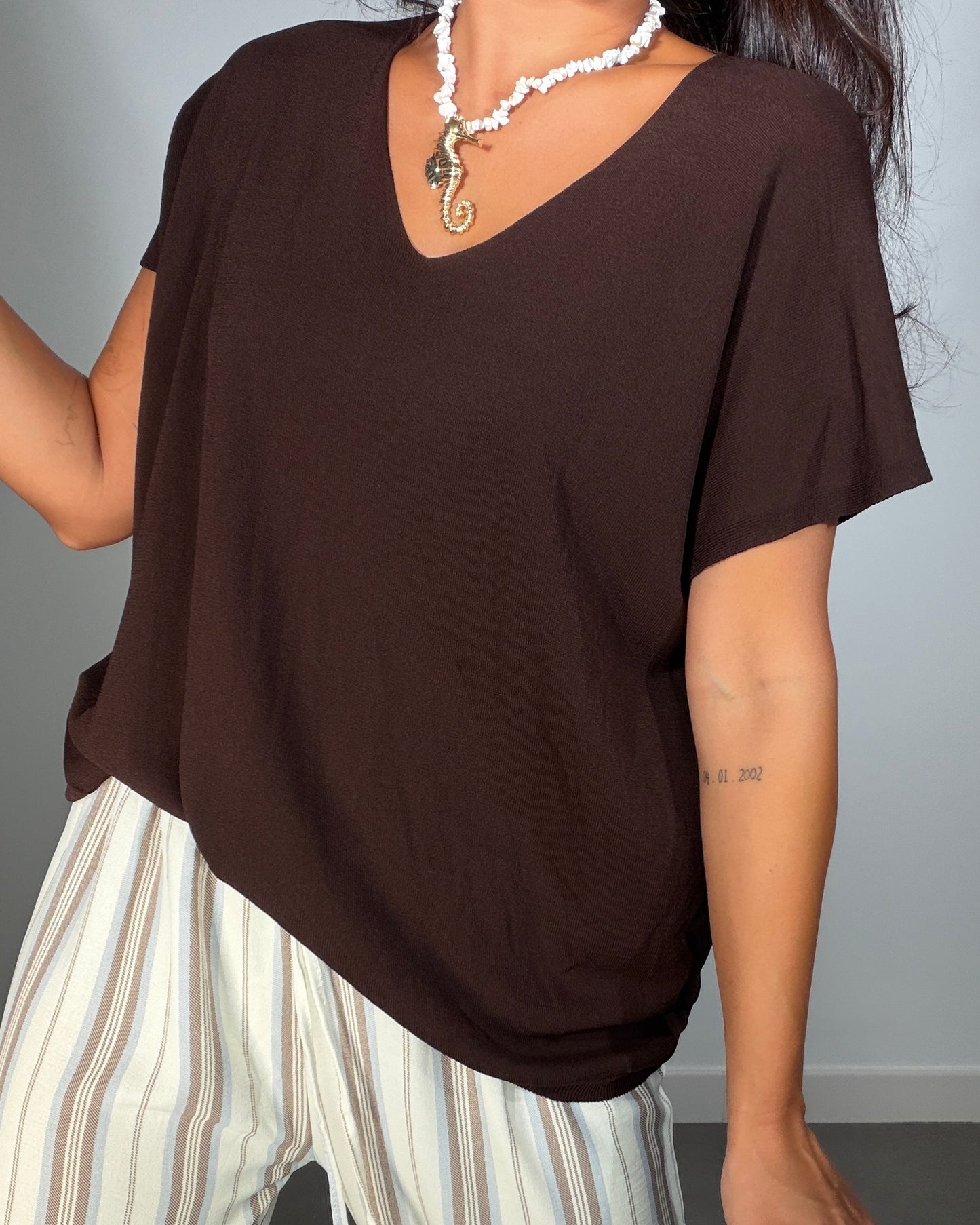 Camiseta HILO MANGA CORTA OVERSIZE