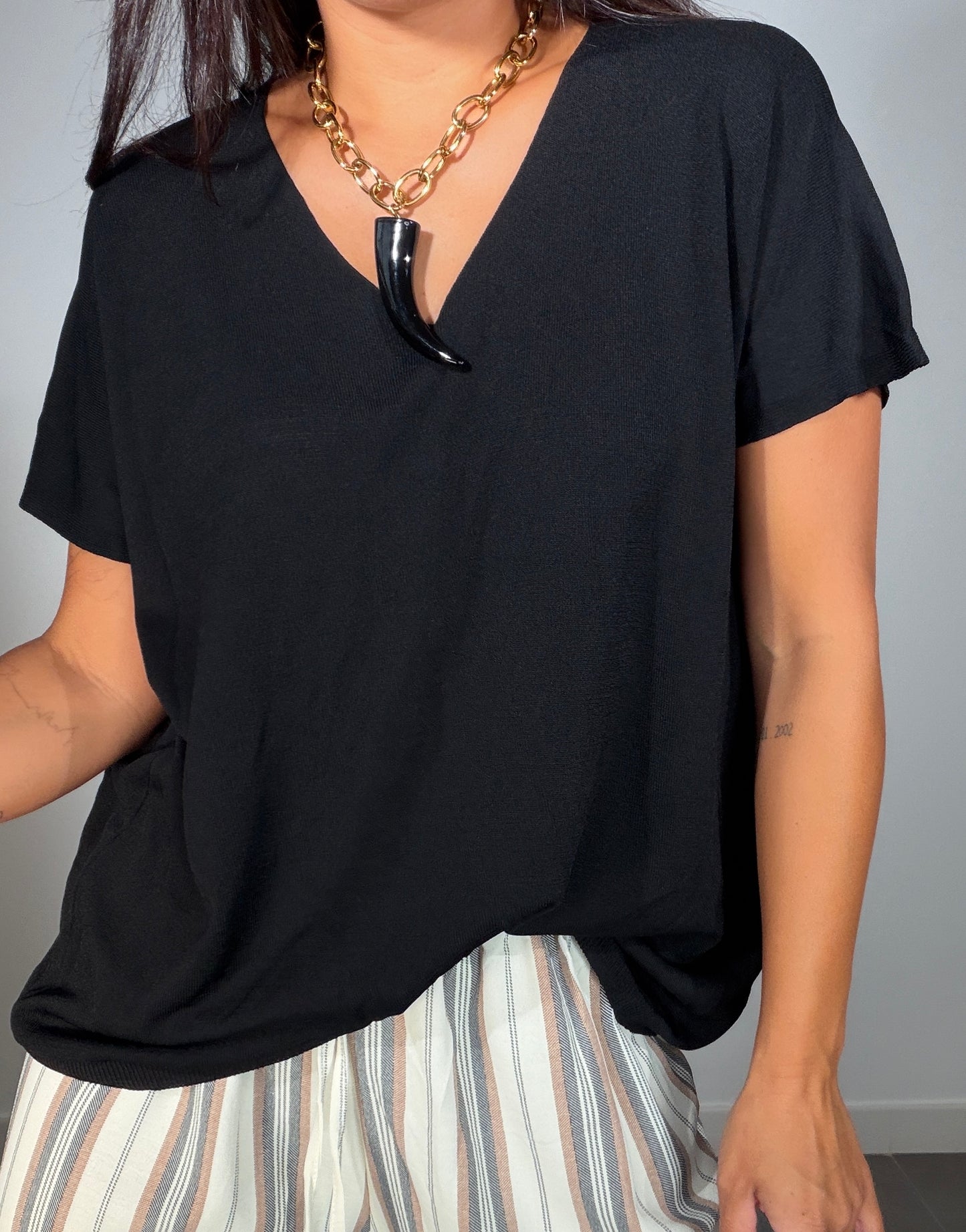 Camiseta HILO MANGA CORTA OVERSIZE