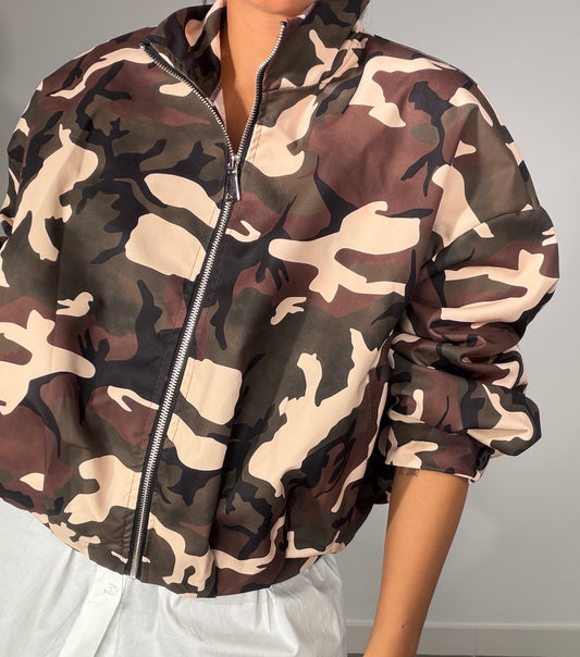 Bomber CAMUFLAJE CREMALLERA