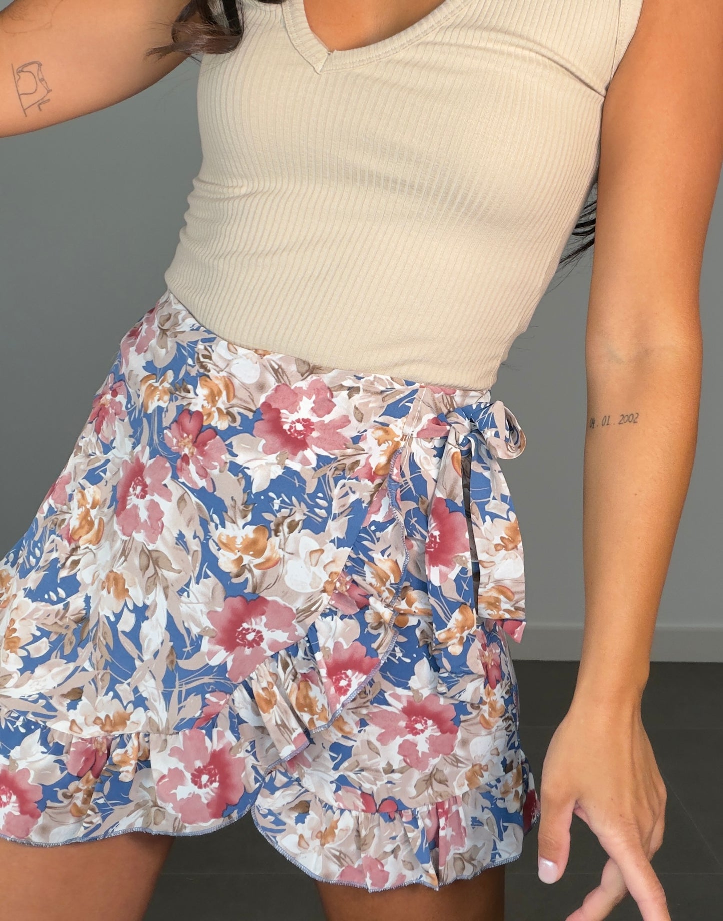 Falda/pantalón FLOWERS