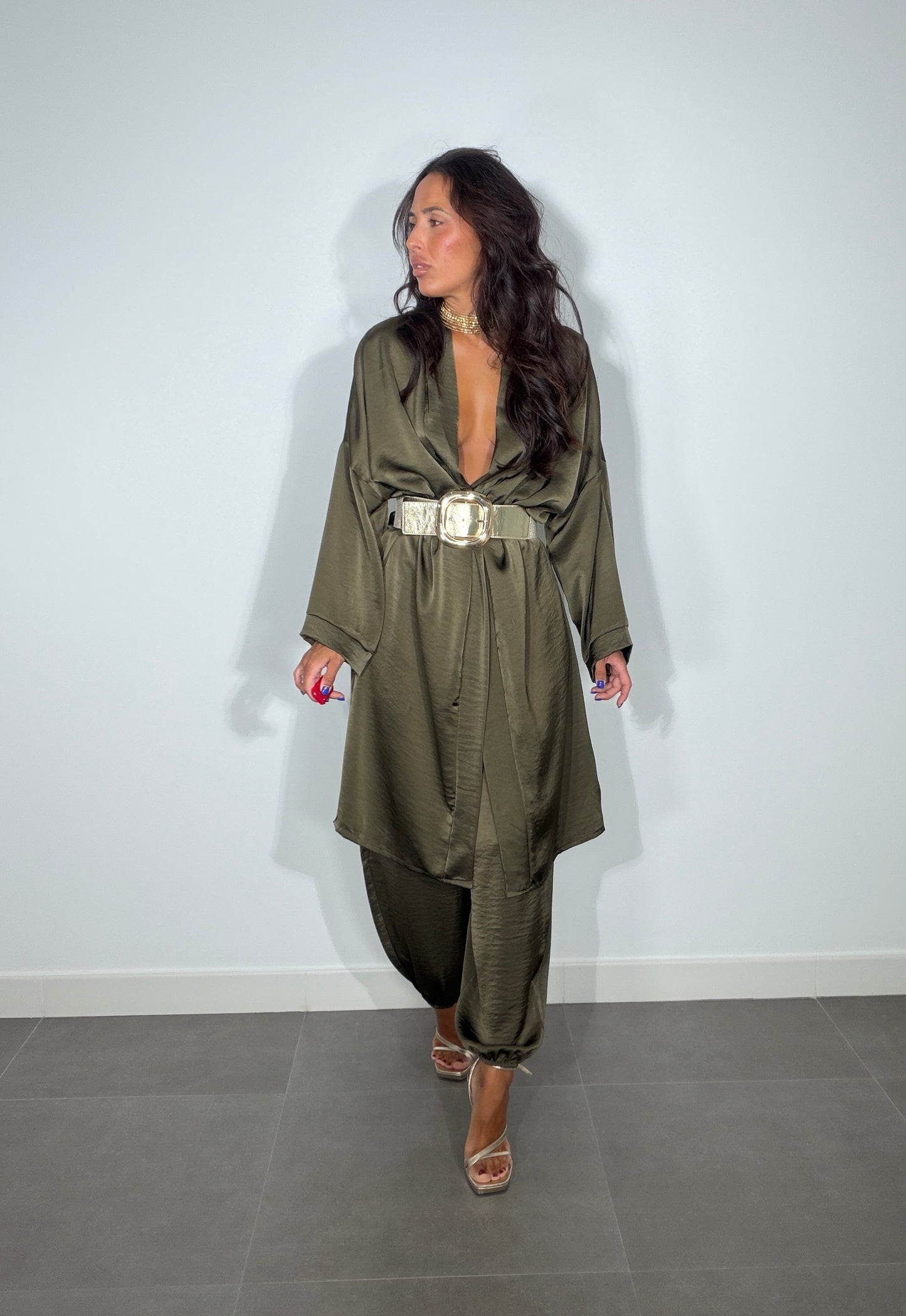 Conjunto SATINADO KIMONO