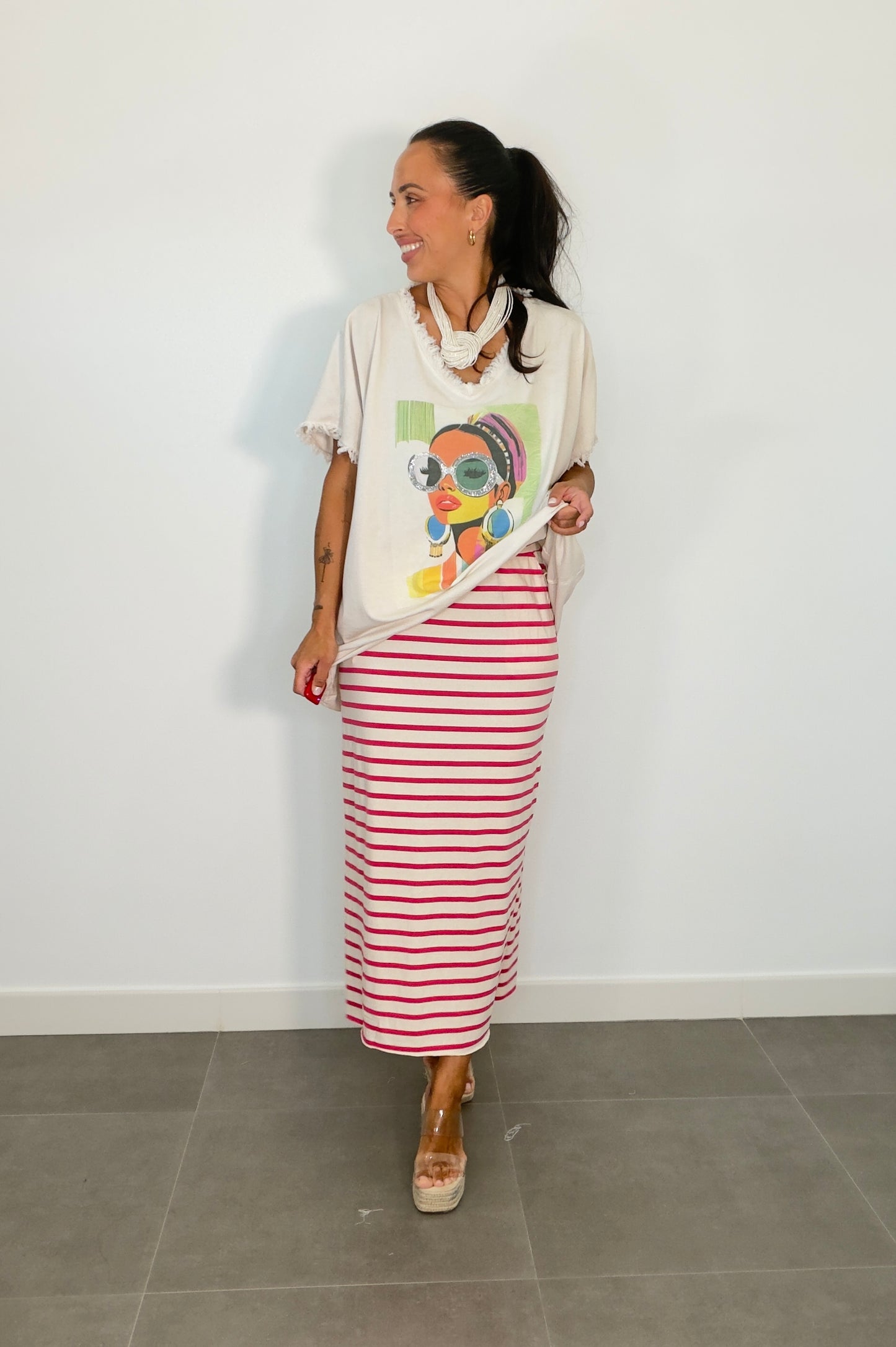 Falda RAYAS LOW COST
