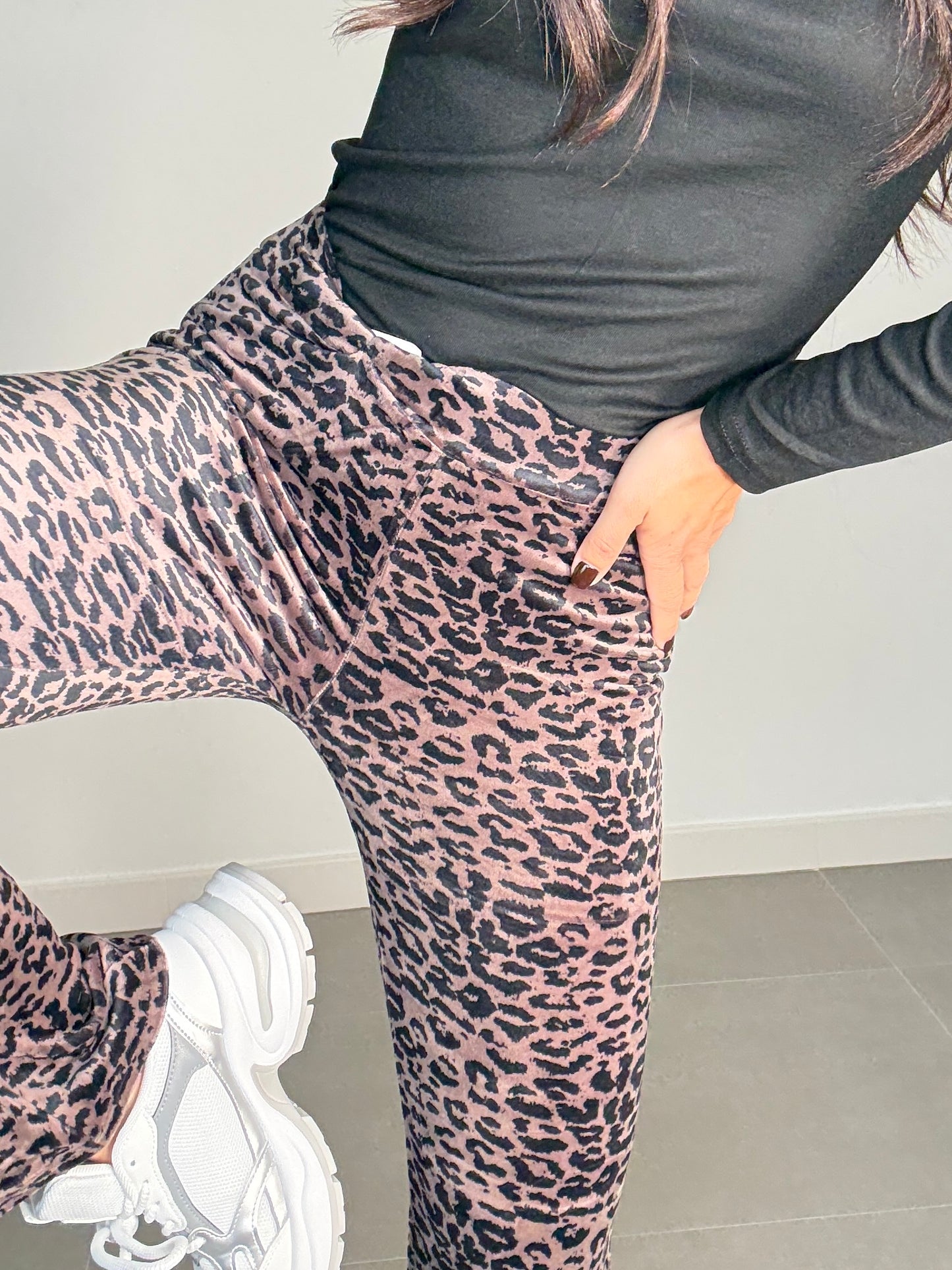 Leggins CAMPANA TERCIOPELO ANIMAL PRINT